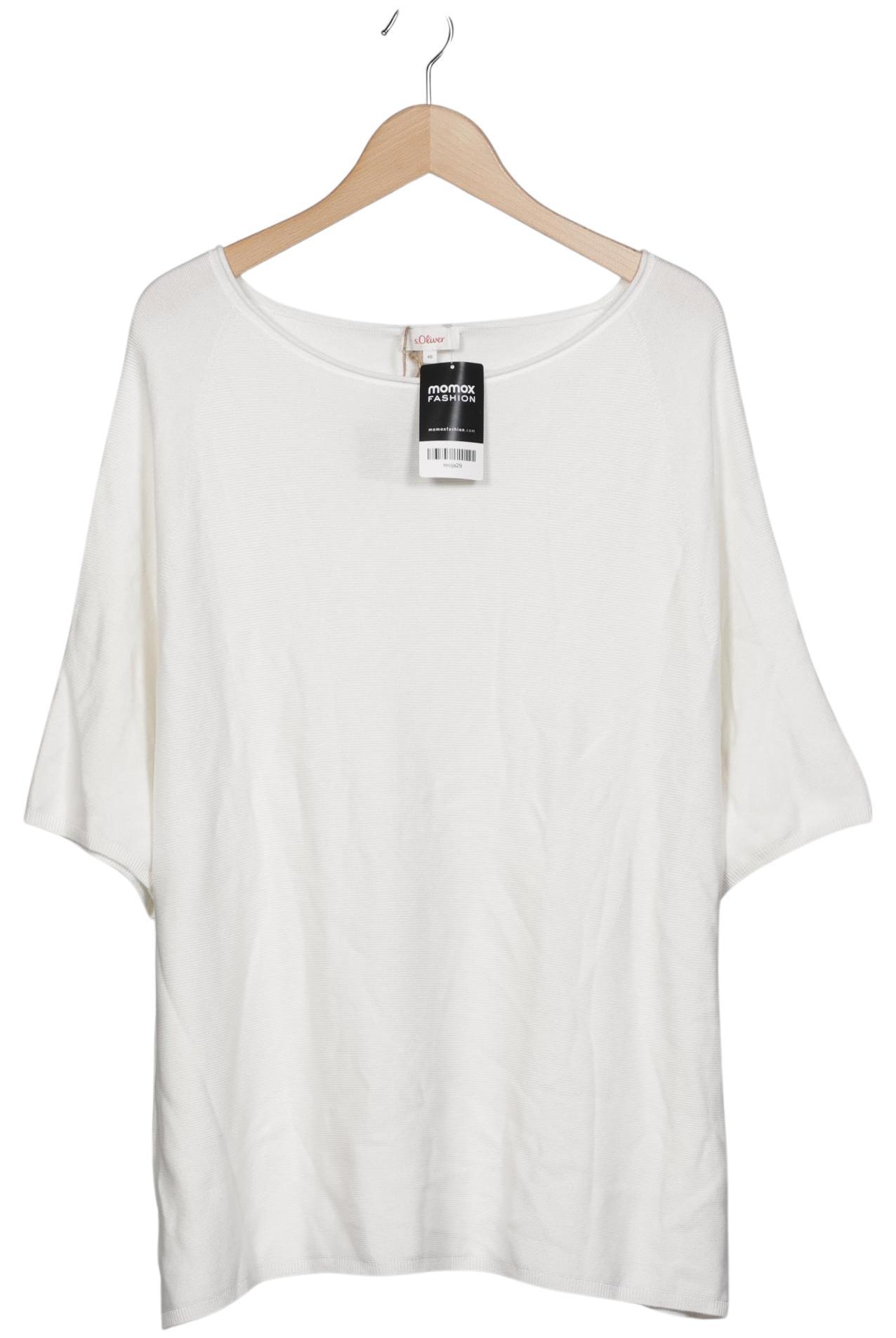 

s.Oliver Damen Pullover, weiß, Gr. 46