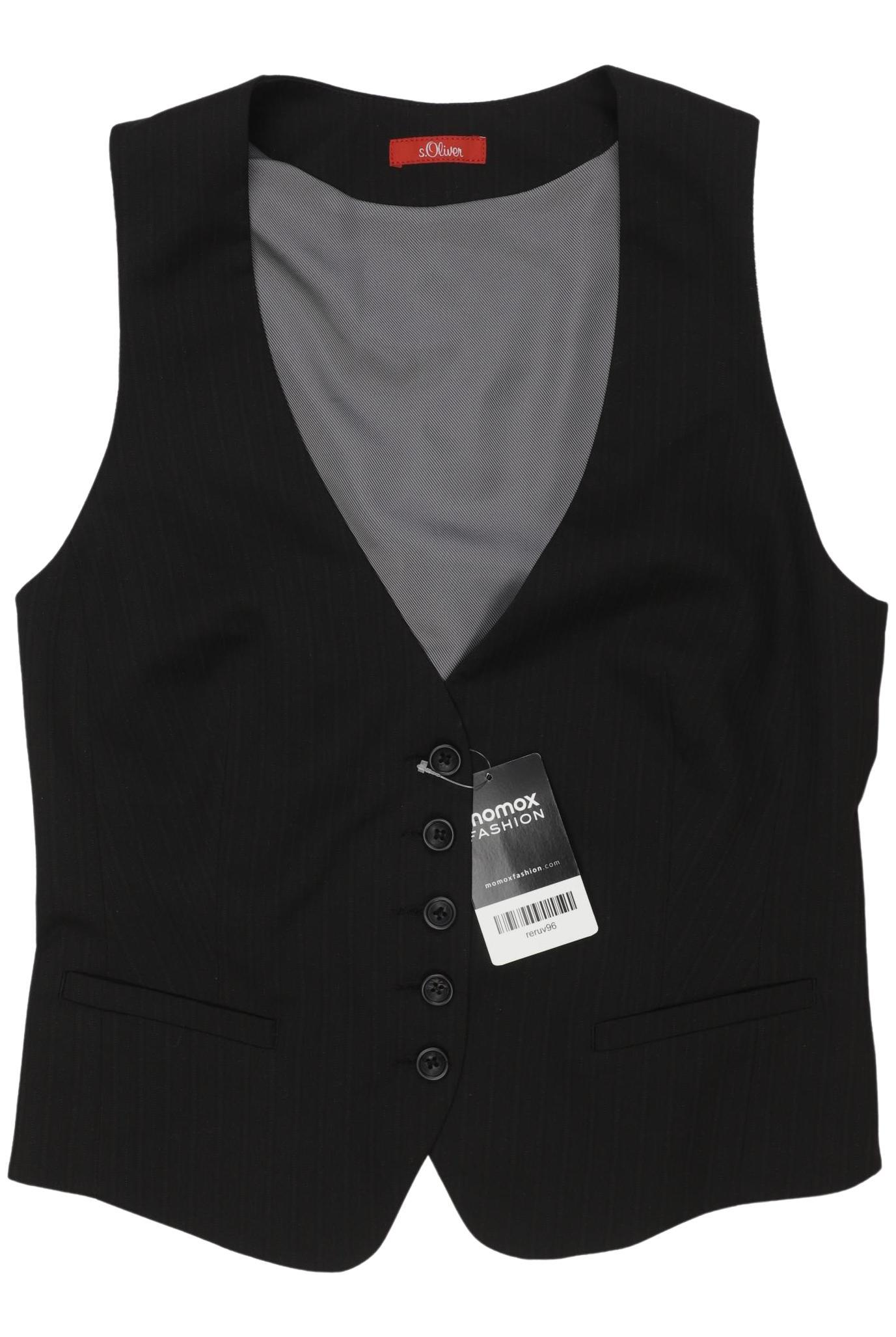 

s.Oliver Damen Weste, schwarz, Gr. 36