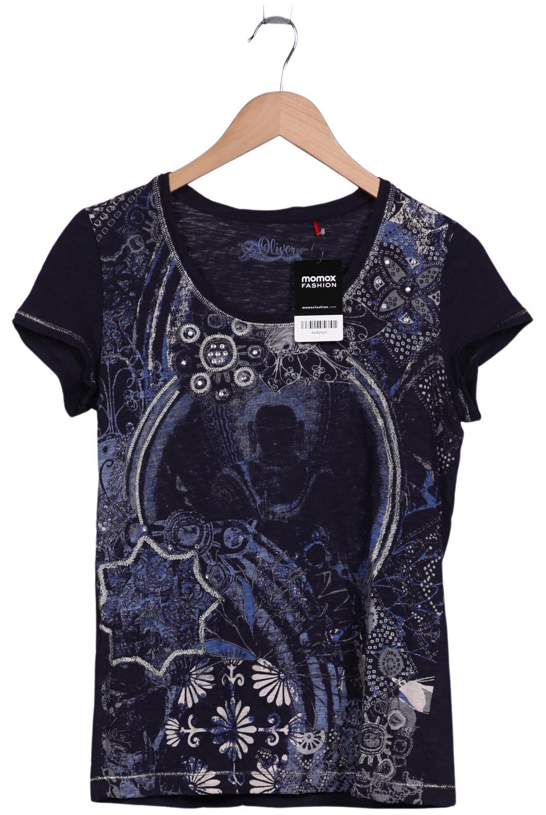 

s.Oliver Damen T-Shirt, marineblau, Gr. 38
