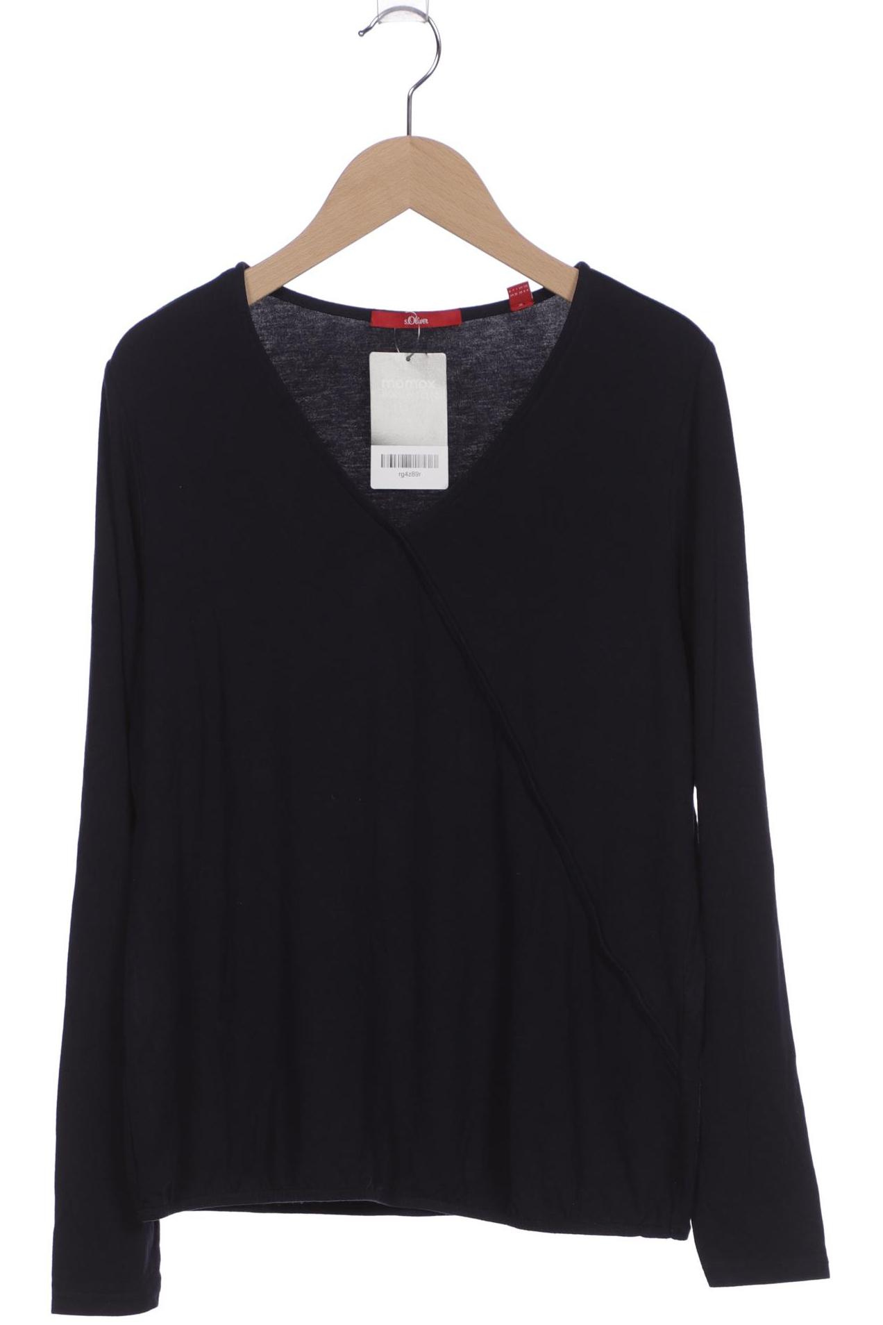 

s.Oliver Damen Langarmshirt, marineblau, Gr. 34