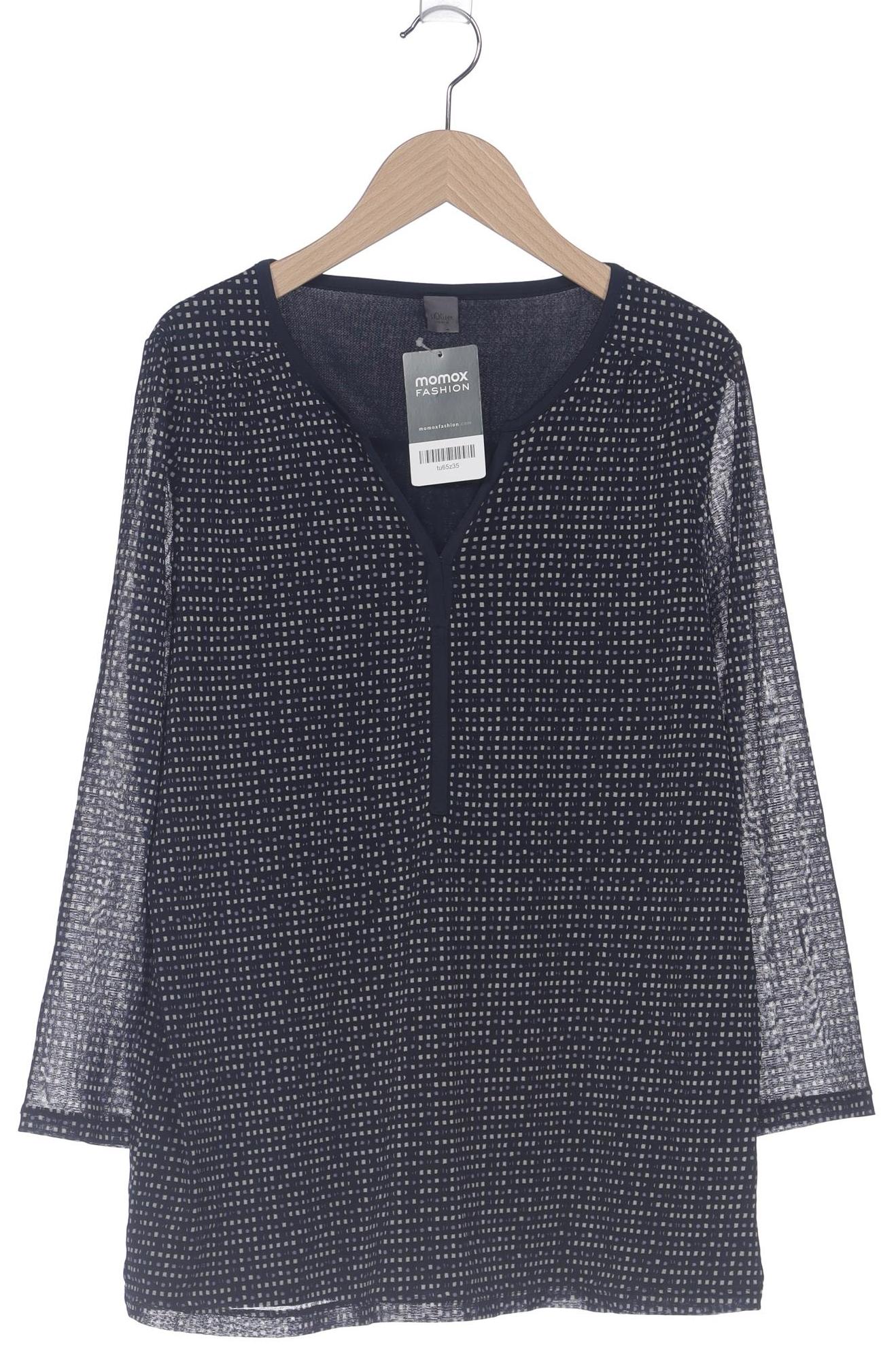 

s.Oliver Damen Langarmshirt, marineblau, Gr. 42