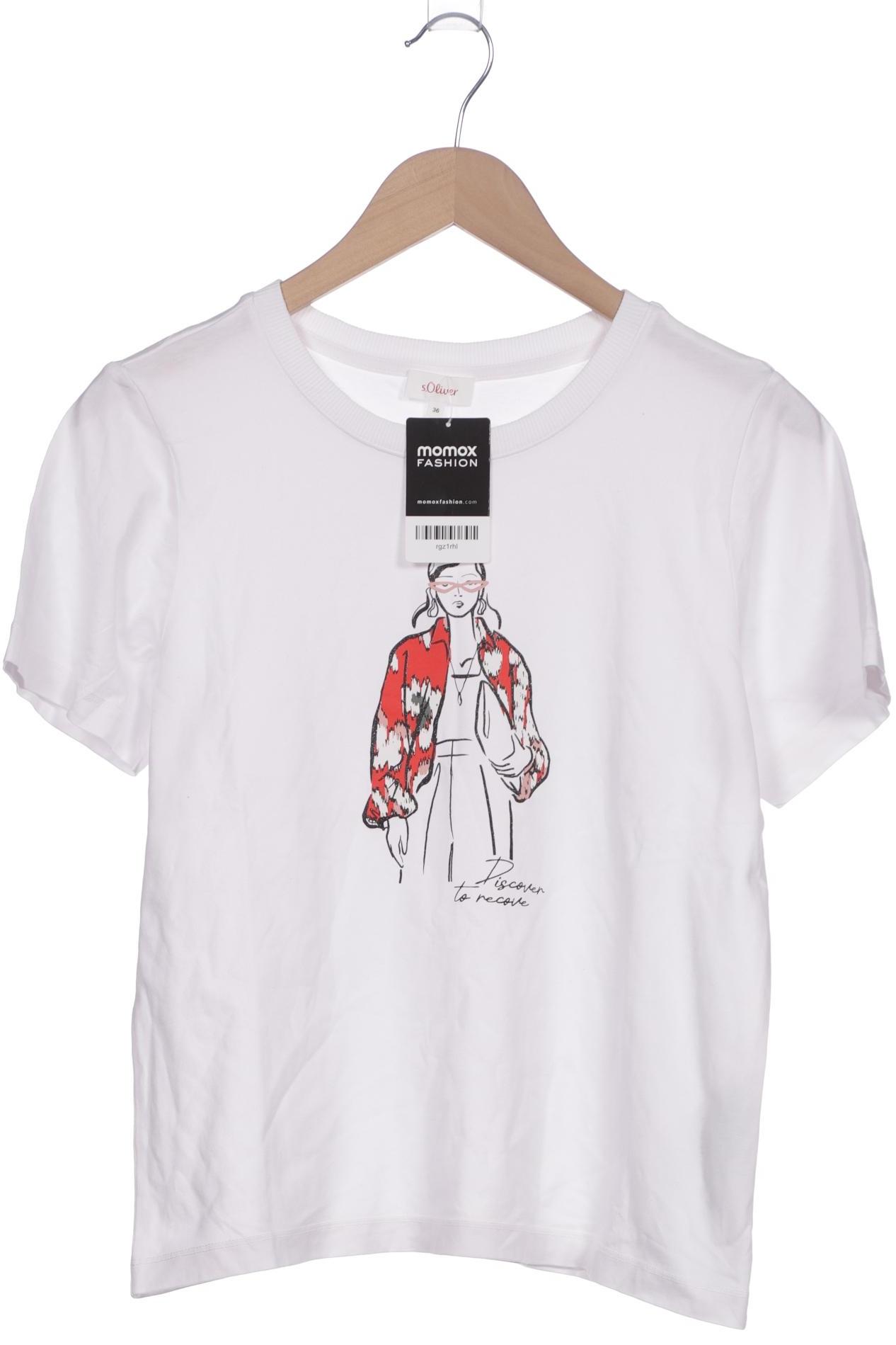

s.Oliver Damen T-Shirt, weiß, Gr. 36