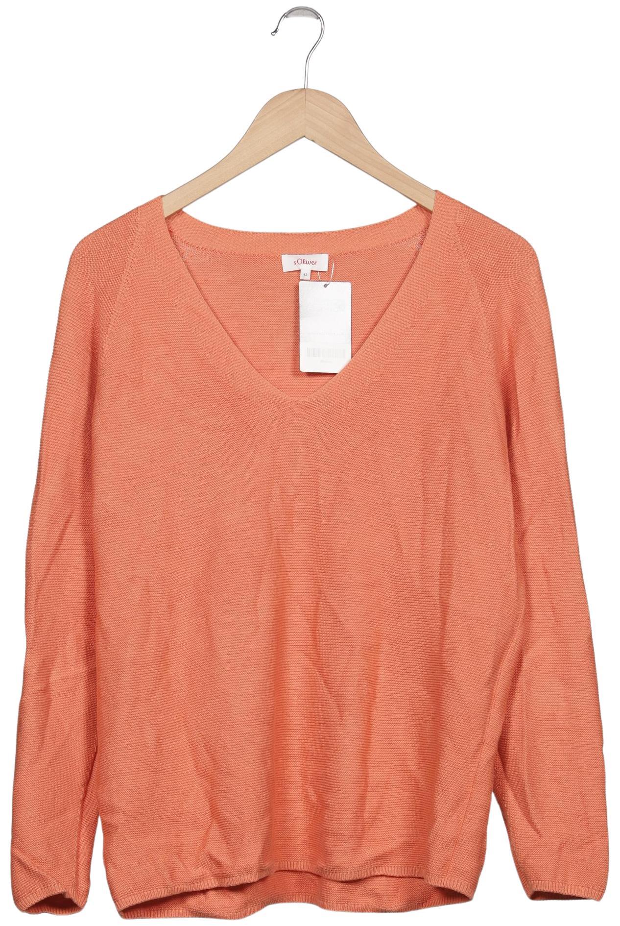 

s.Oliver Damen Pullover, orange, Gr. 42