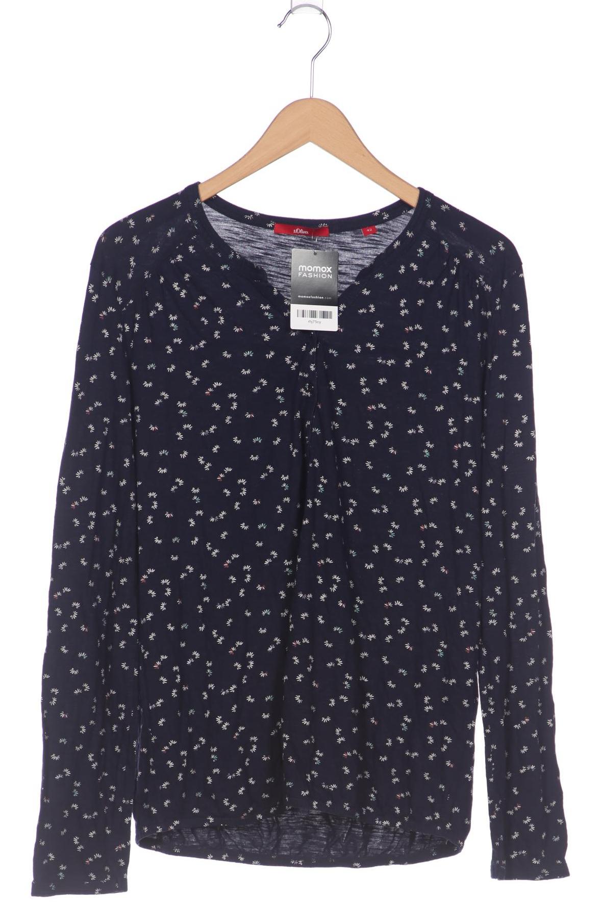 

s.Oliver Damen Langarmshirt, marineblau, Gr. 42