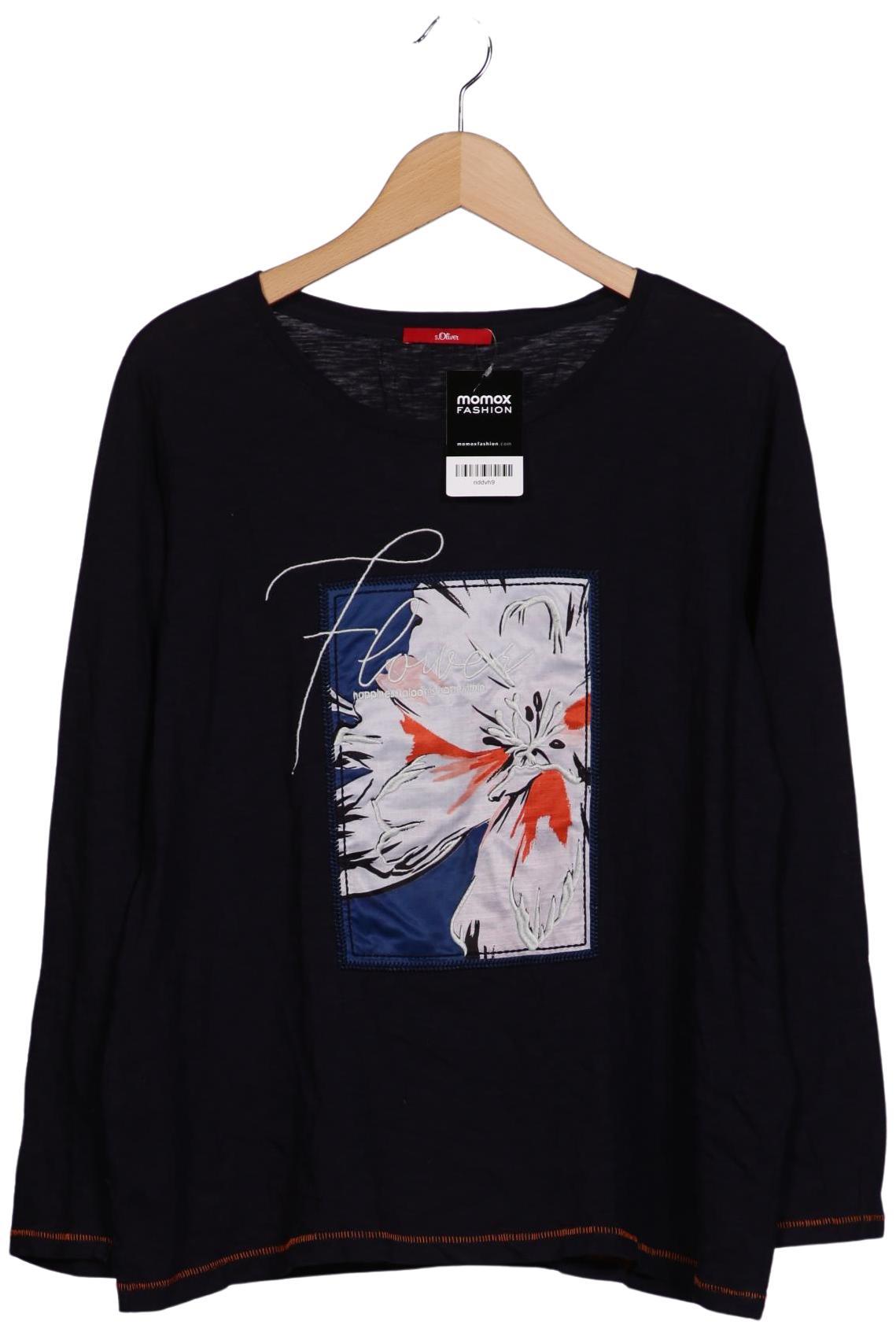 

s.Oliver Damen Langarmshirt, marineblau, Gr. 42