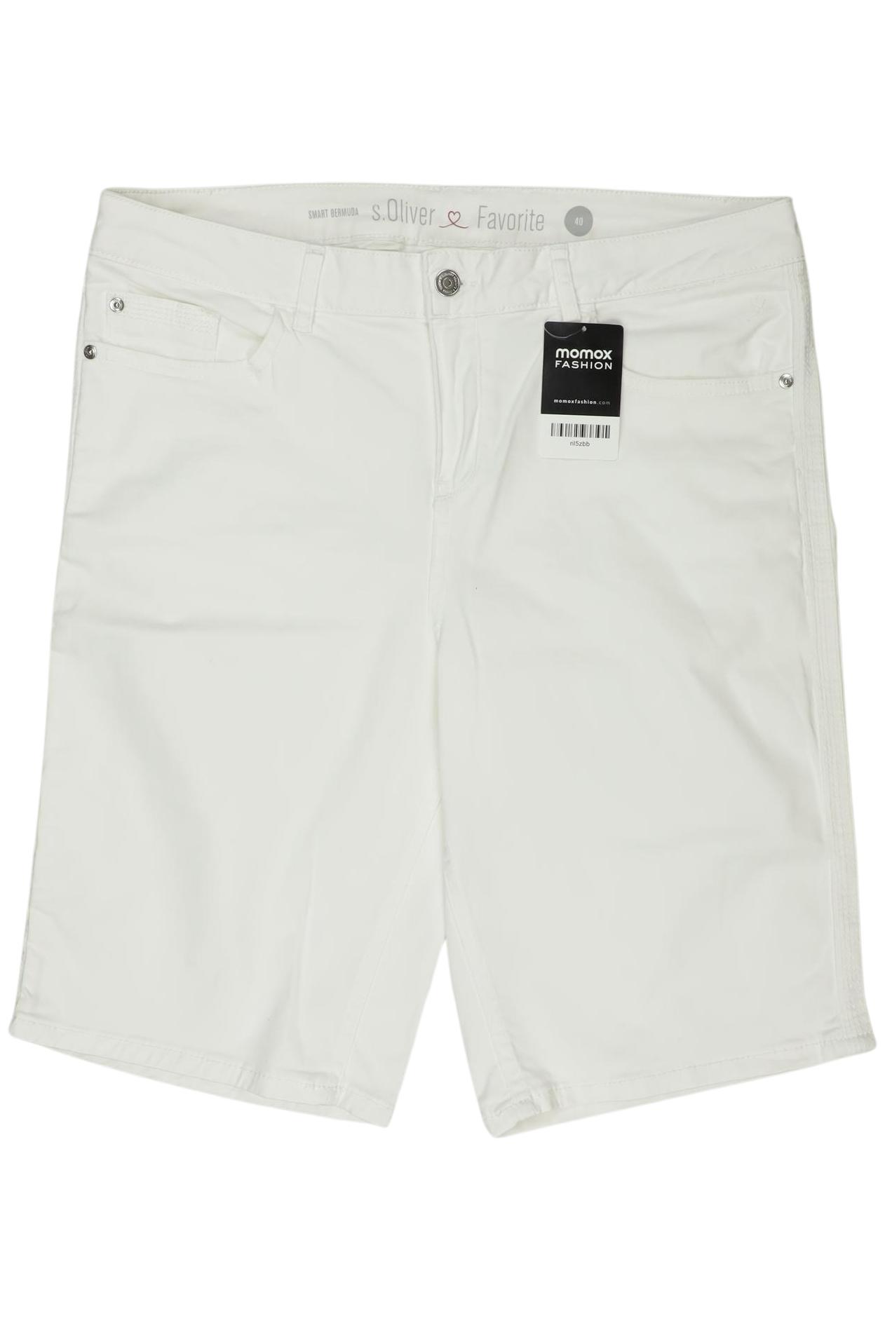 

s.Oliver Damen Shorts, weiß, Gr. 40