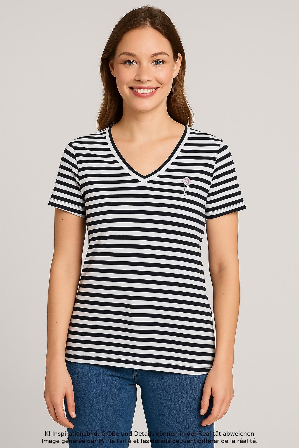 

s.Oliver Damen T-Shirt, mehrfarbig, Gr. 36