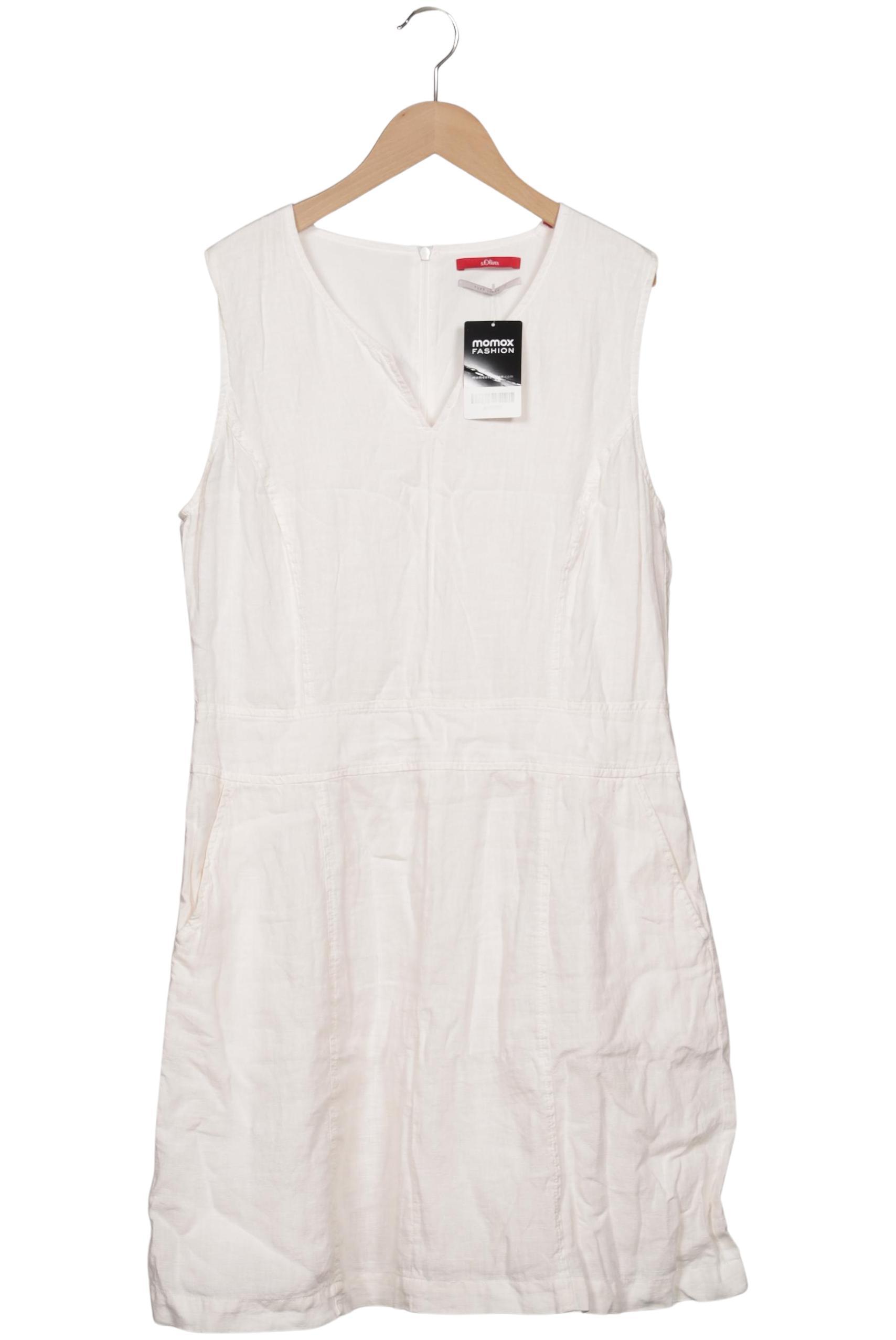 

s.Oliver Damen Kleid, cremeweiß, Gr. 42