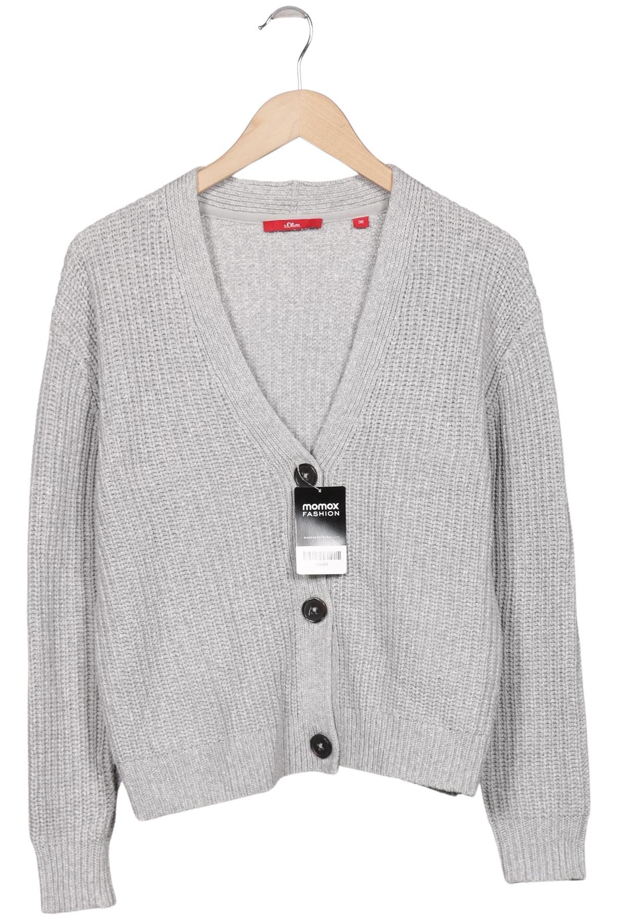 

s.Oliver Damen Strickjacke, grau, Gr. 36