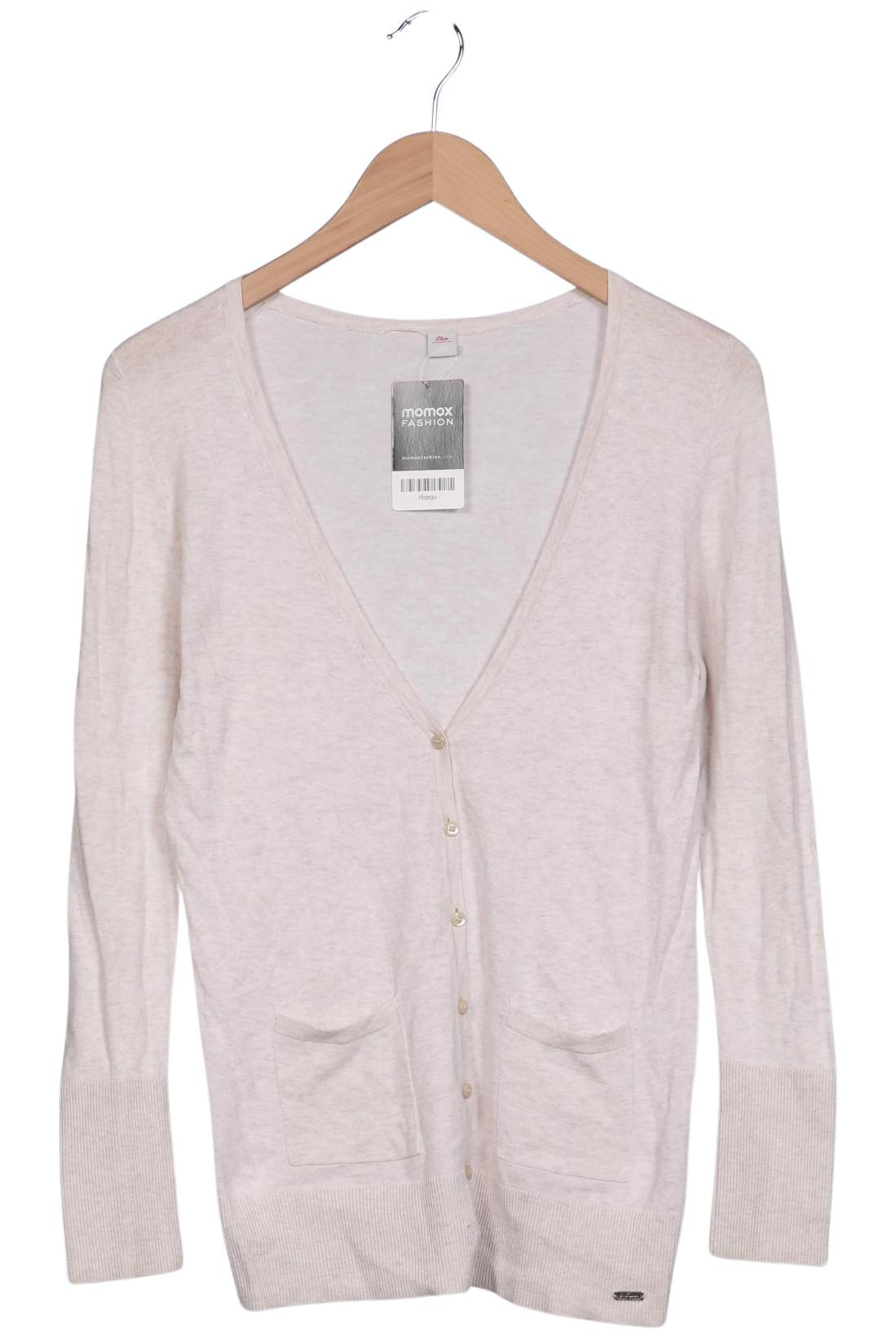 

s.Oliver Damen Strickjacke, beige, Gr. 34