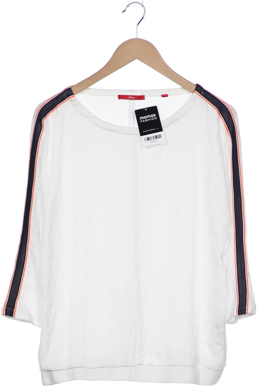 

s.Oliver Damen Langarmshirt, weiß, Gr. 38
