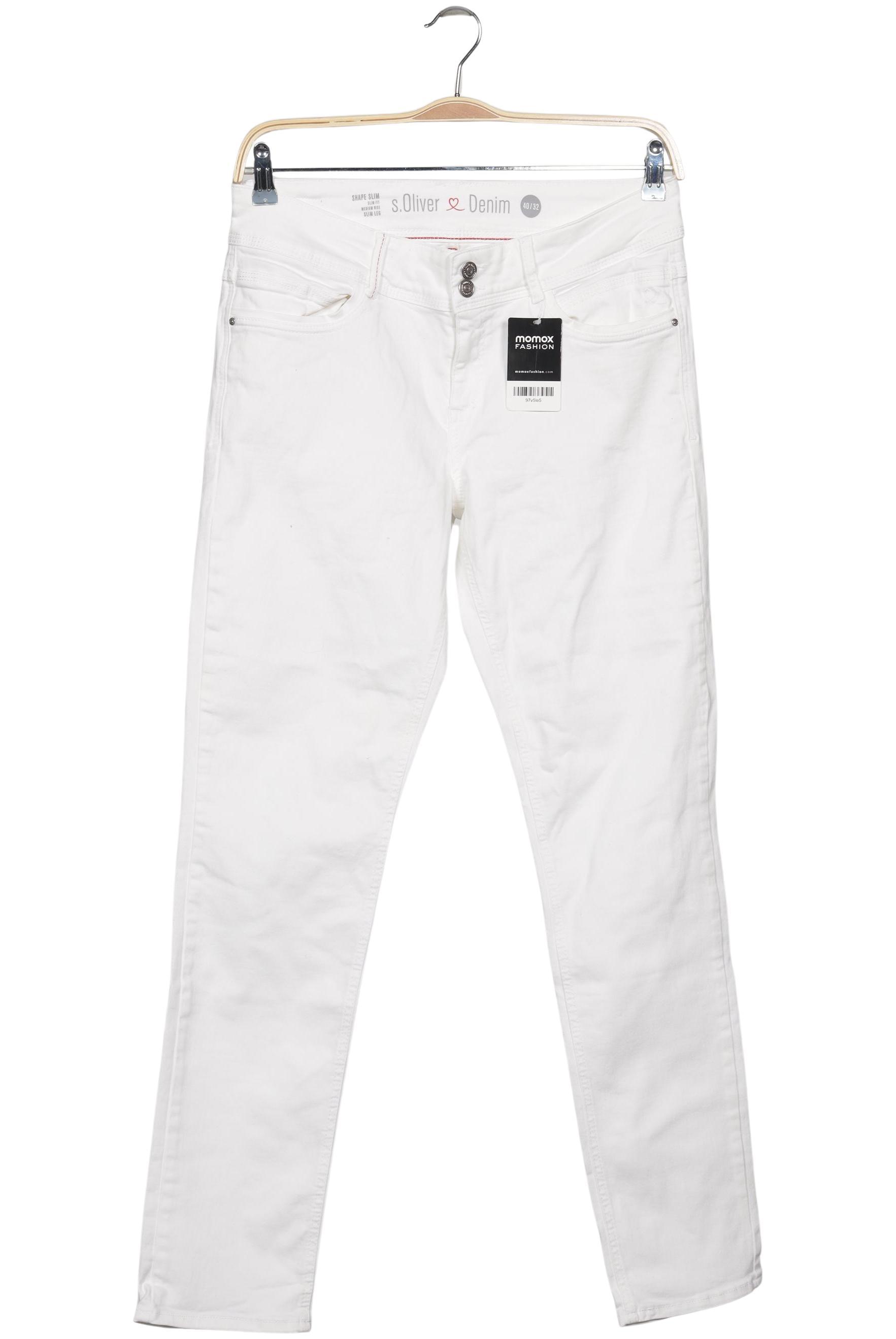 

s.Oliver Damen Jeans, weiß, Gr. 40