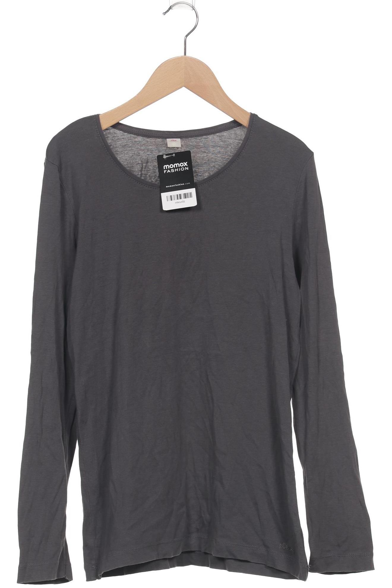 

s.Oliver Damen Langarmshirt, grau, Gr. 42