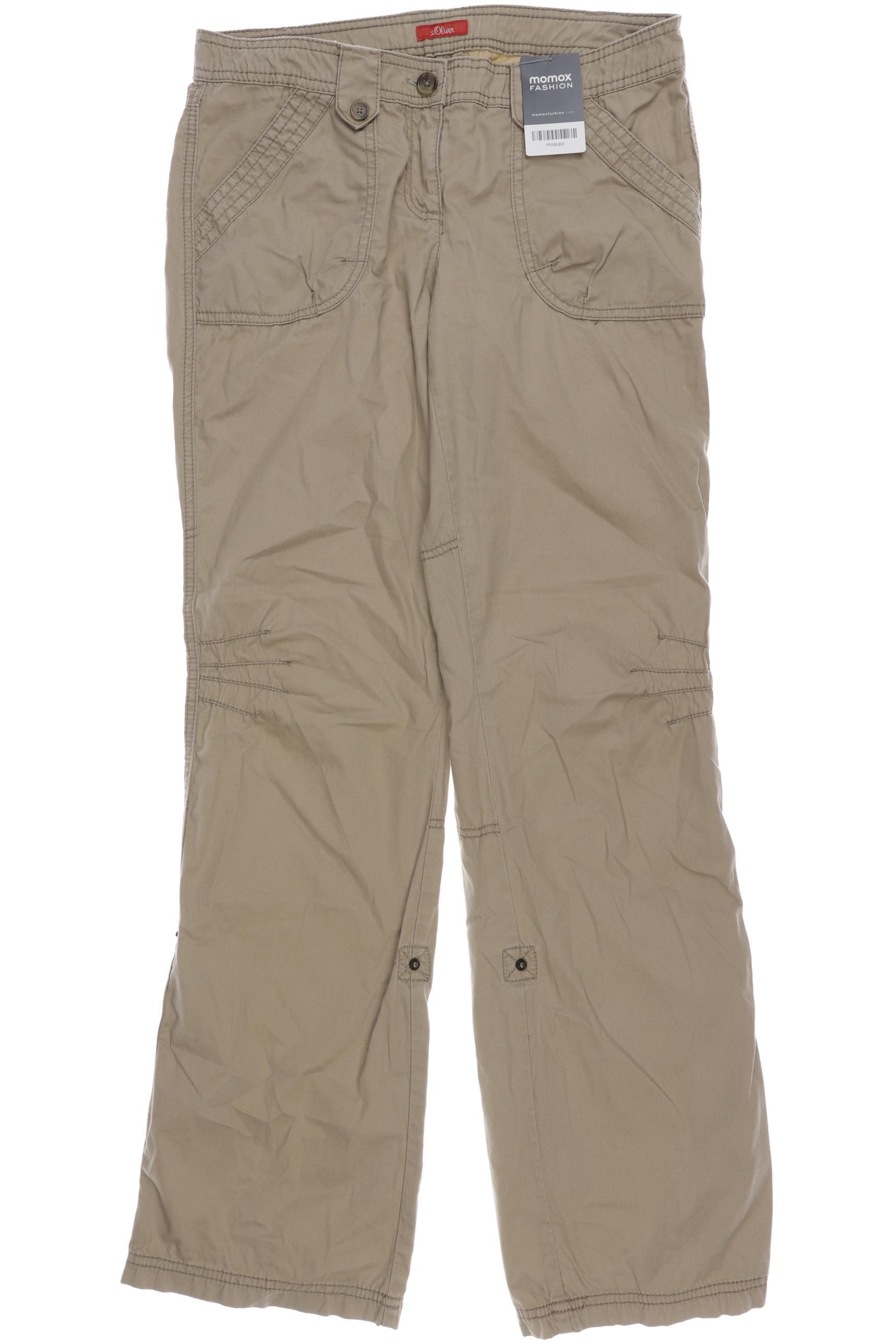 

s.Oliver Damen Stoffhose, beige, Gr. 38