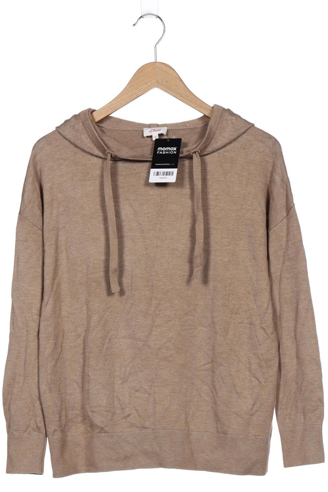 

s.Oliver Damen Kapuzenpullover, beige, Gr. 40