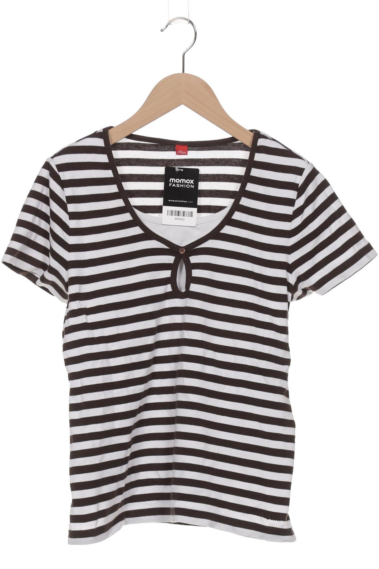 

s.Oliver Damen T-Shirt, braun, Gr. 42