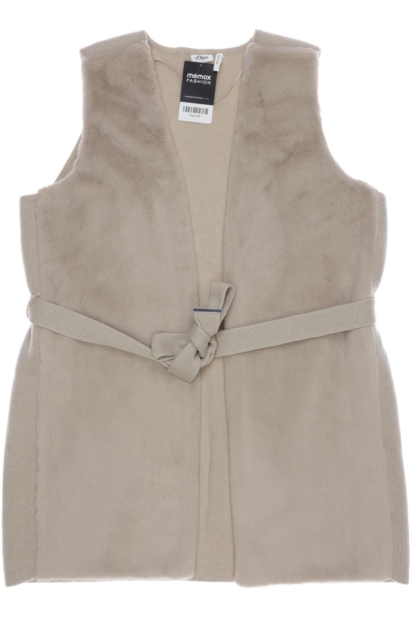 

s.Oliver Damen Weste, beige, Gr. 38
