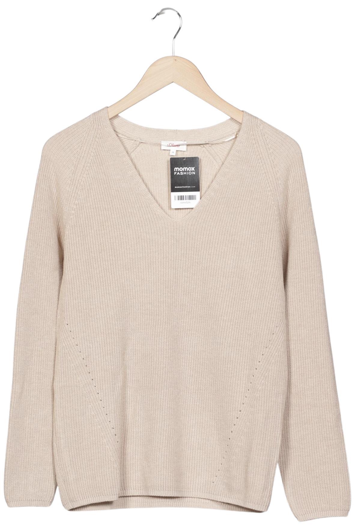 

s.Oliver Damen Pullover, beige, Gr. 38