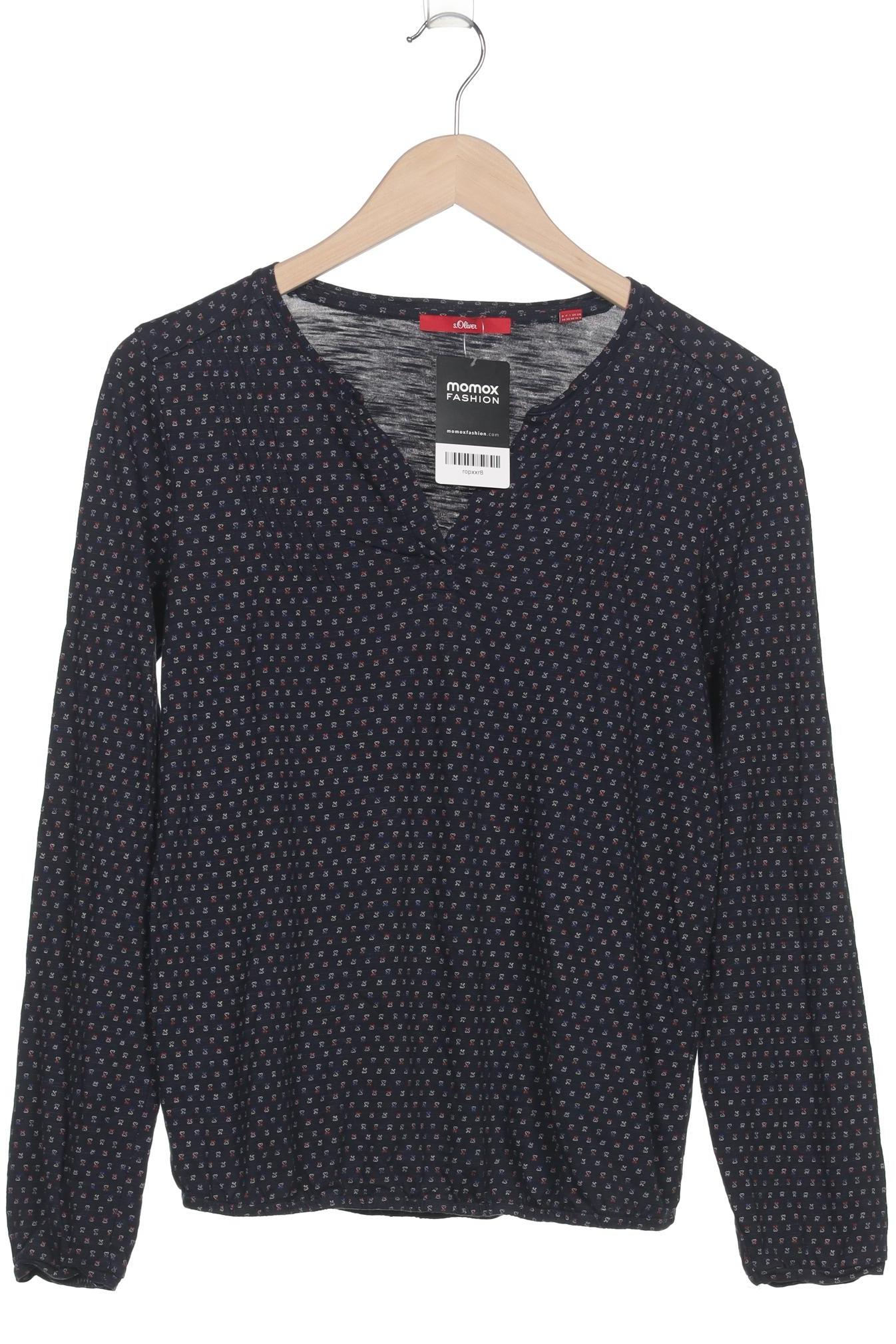 

s.Oliver Damen Langarmshirt, marineblau, Gr. 36
