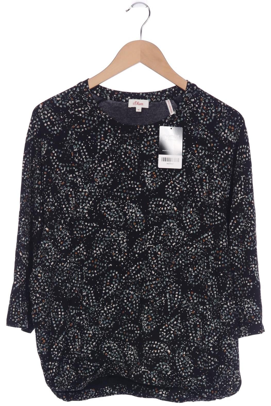 

s.Oliver Damen Langarmshirt, schwarz, Gr. 40