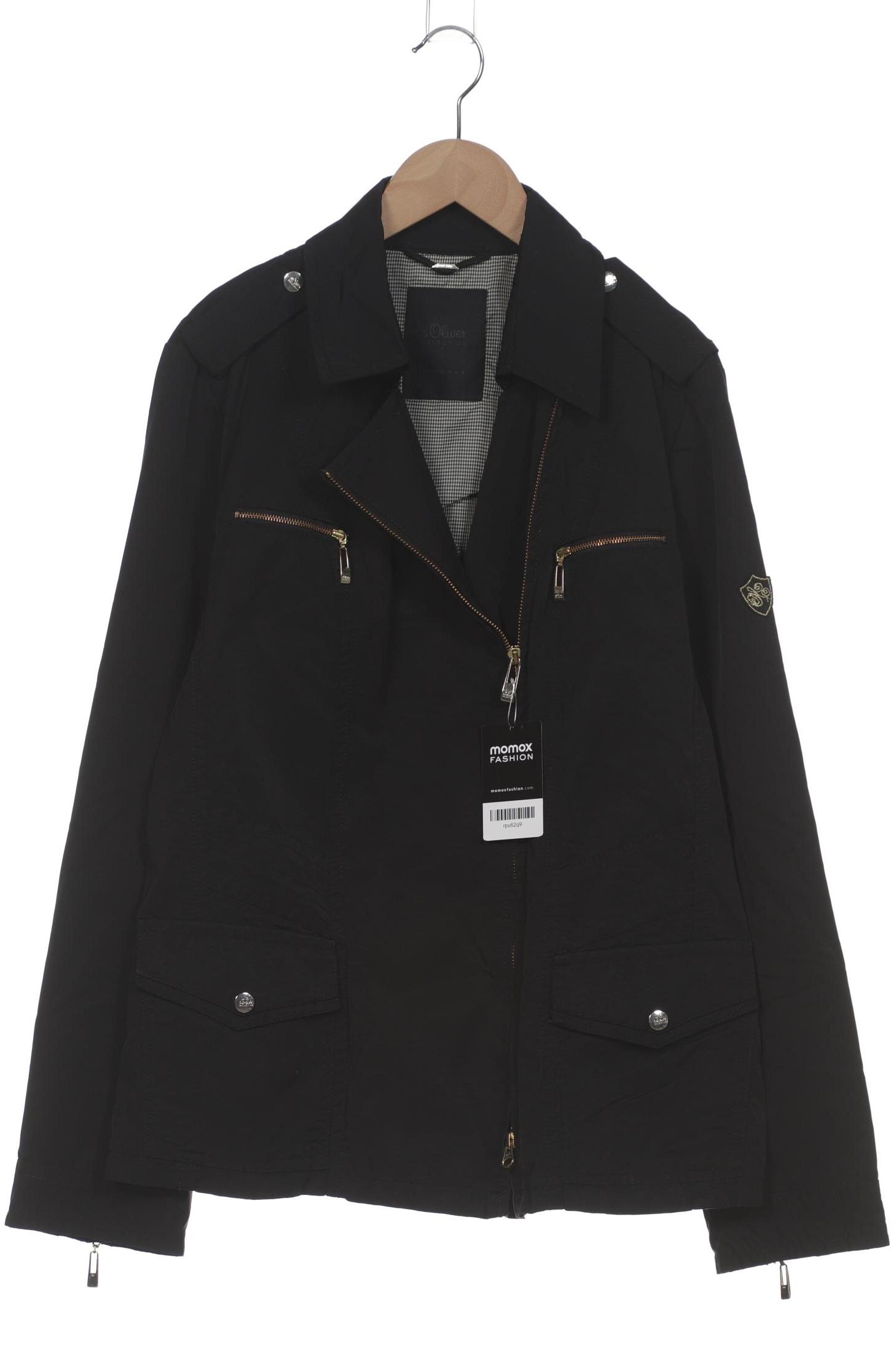 

s.Oliver Damen Jacke, schwarz, Gr. 44