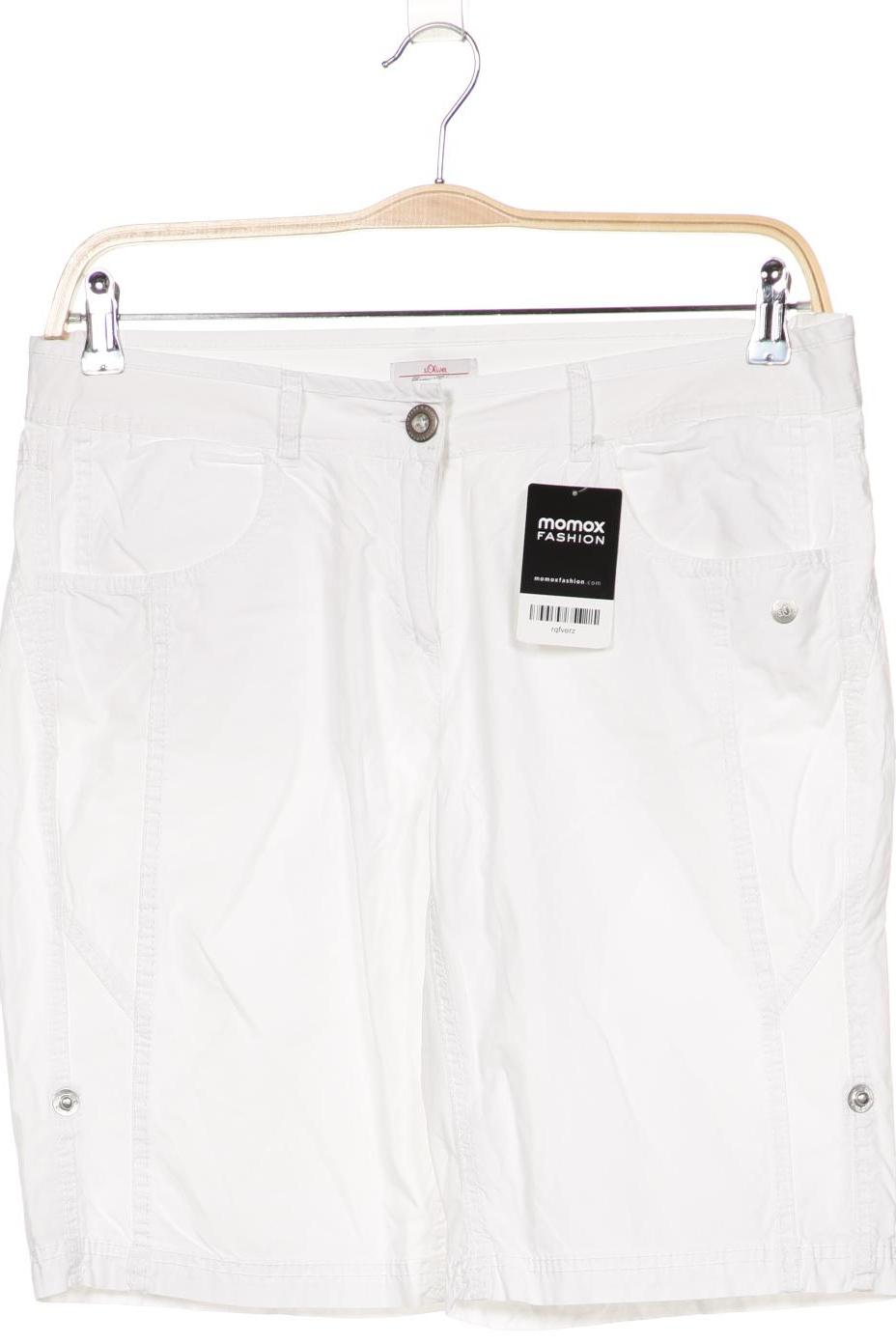 

s.Oliver Damen Shorts, weiß