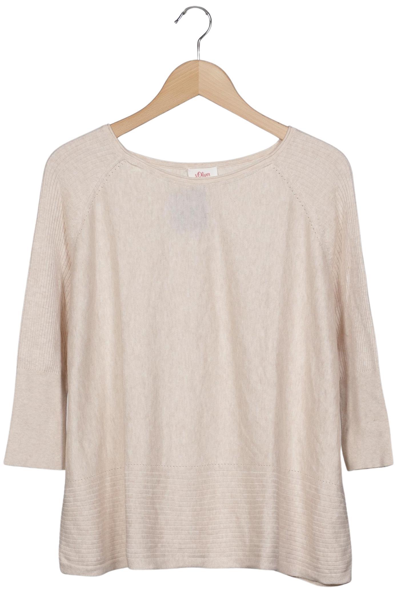 

s.Oliver Damen Pullover, beige, Gr. 34