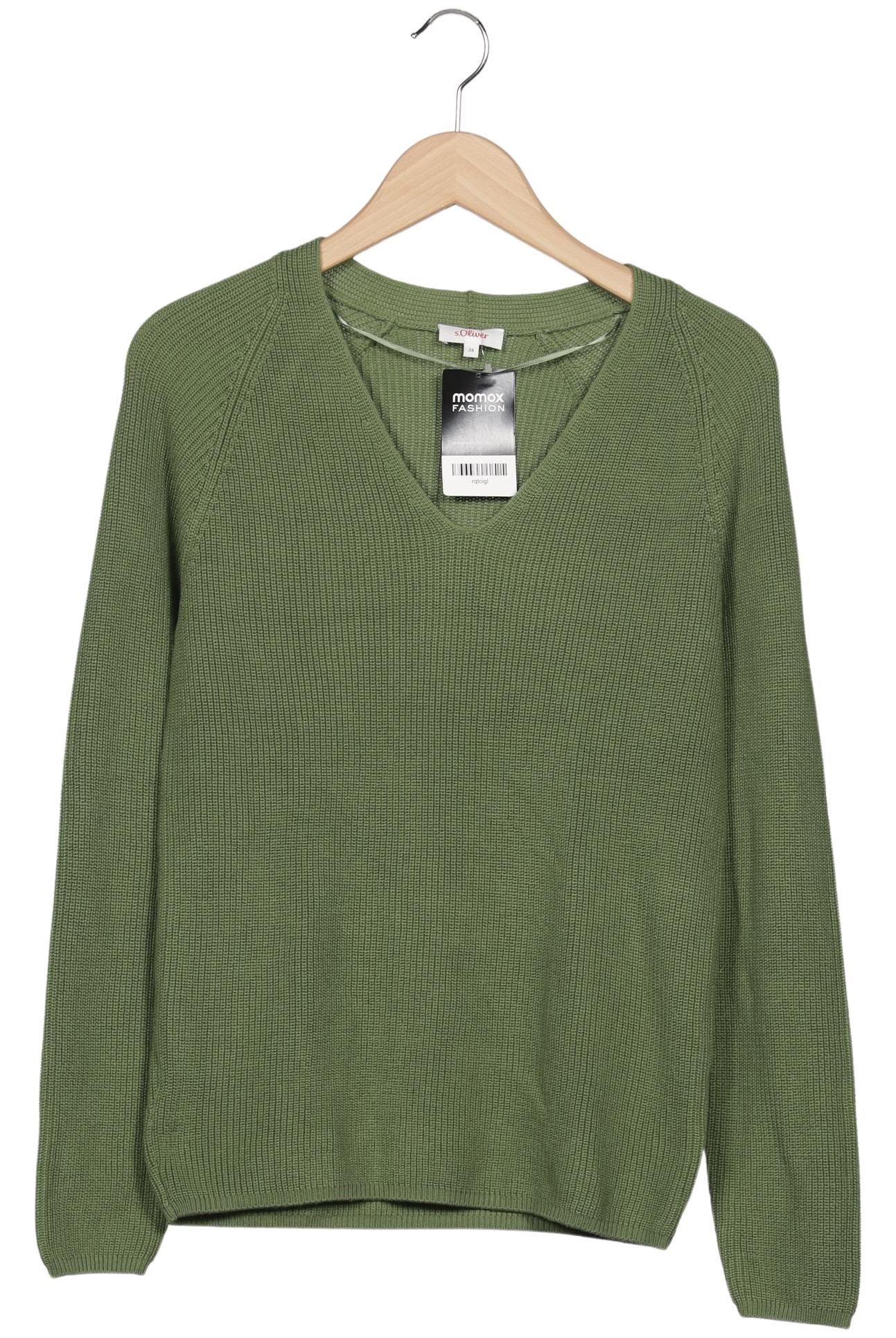 

s.Oliver Damen Pullover, grün, Gr. 34
