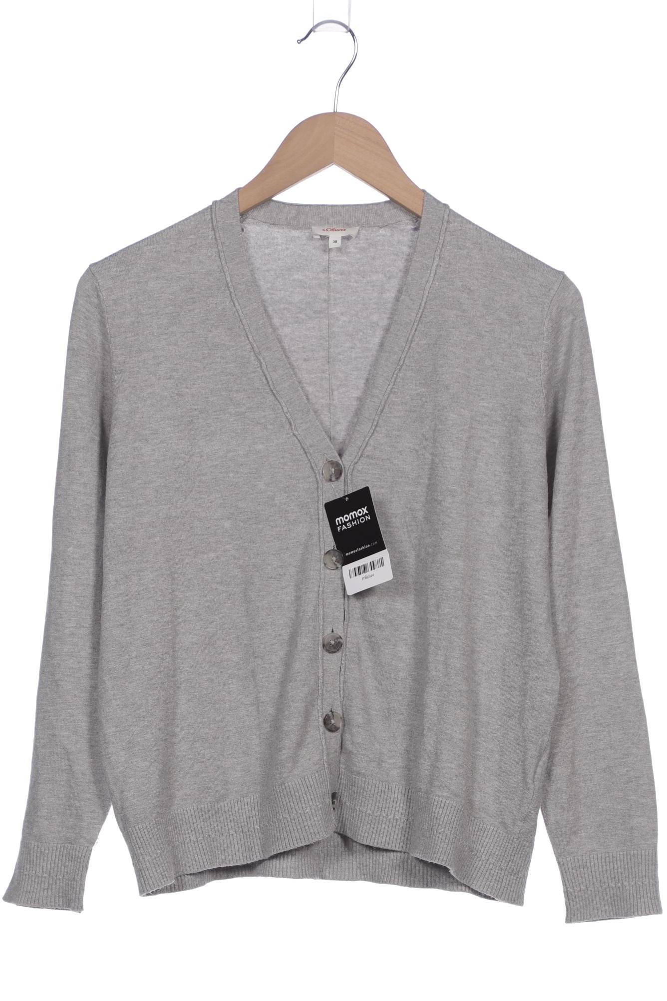 

s.Oliver Damen Strickjacke, grau, Gr. 38