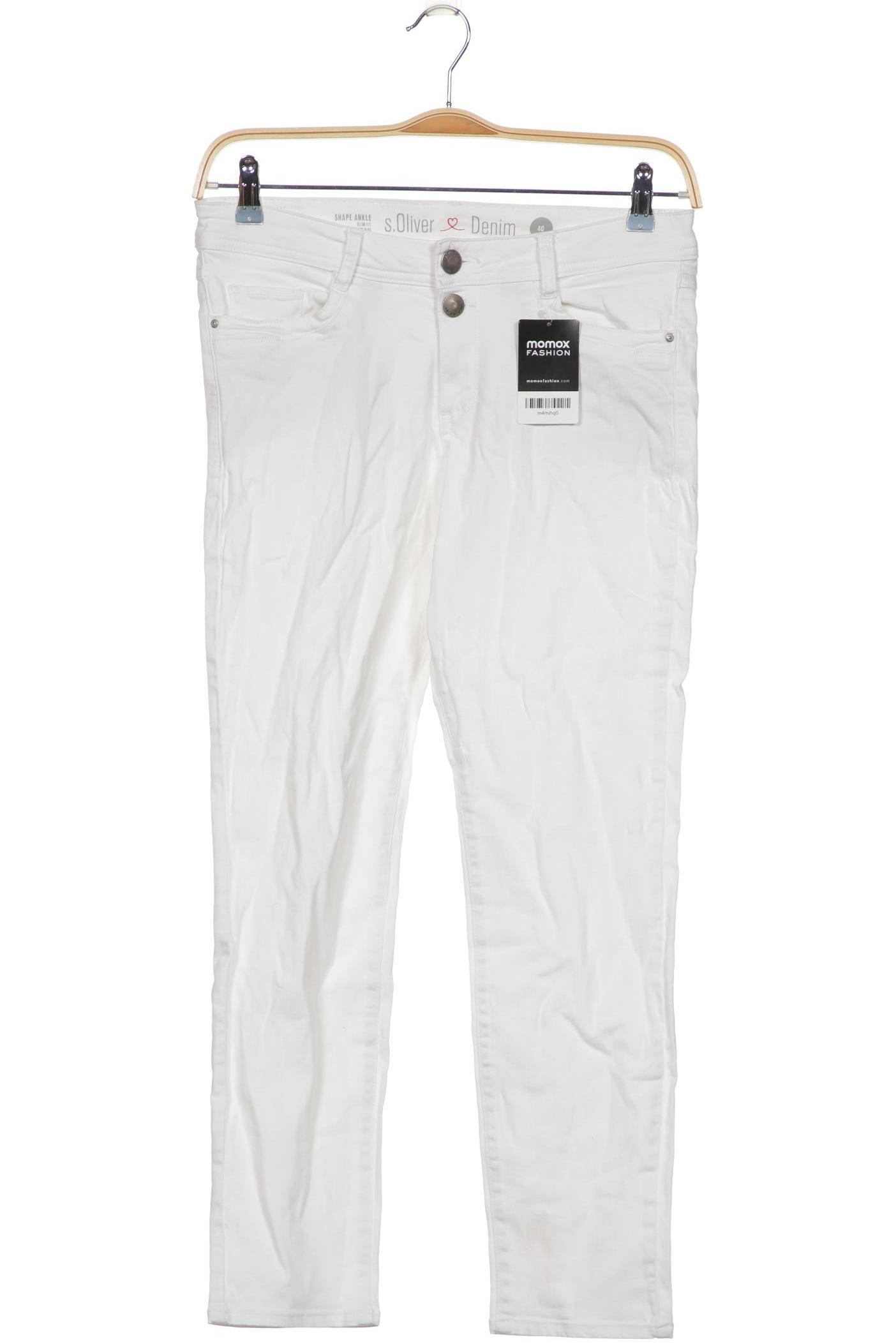 

s.Oliver Damen Jeans, weiß, Gr. 40