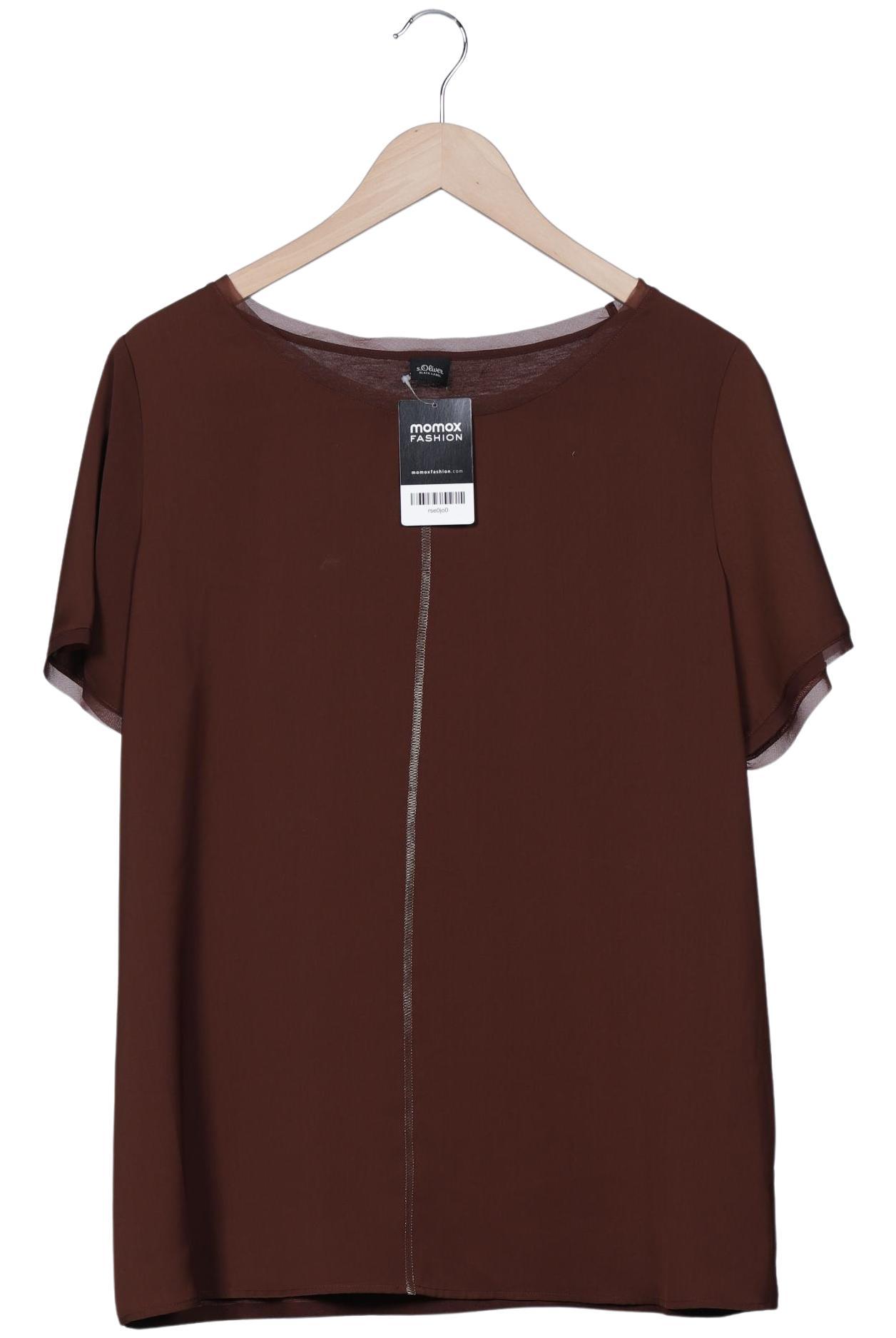 

s.Oliver Damen T-Shirt, braun, Gr. 44
