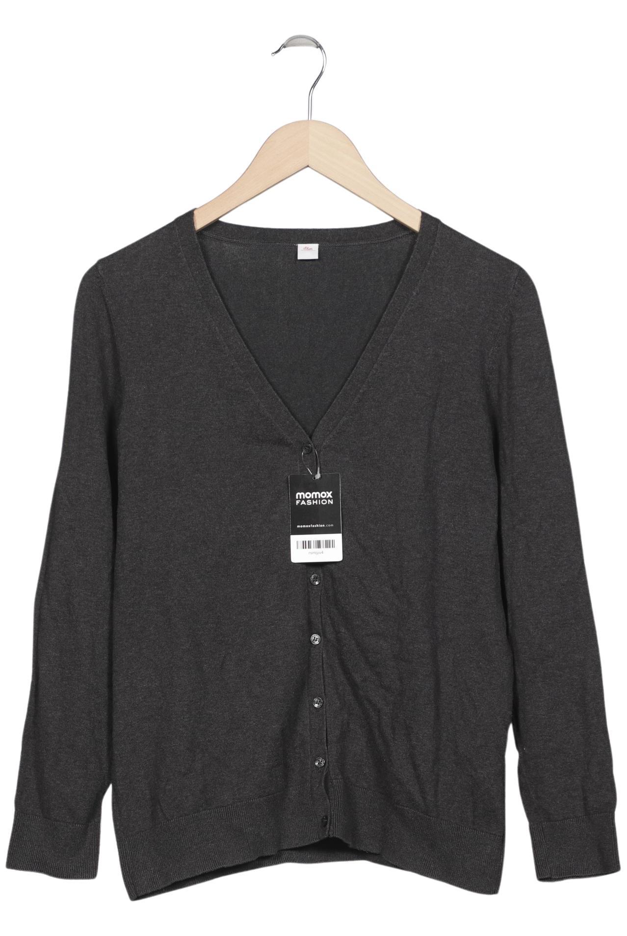 

s.Oliver Damen Strickjacke, grau, Gr. 44