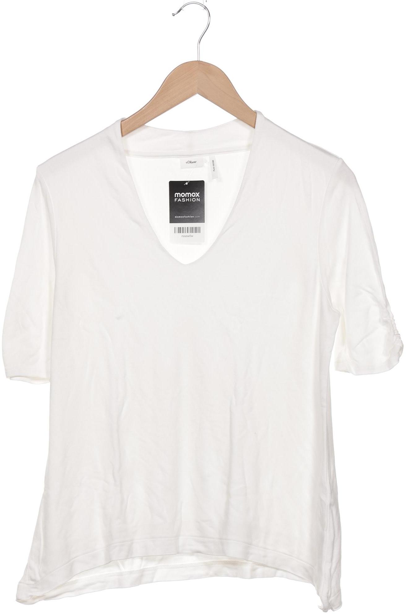 

s.Oliver Damen T-Shirt, weiß, Gr. 44