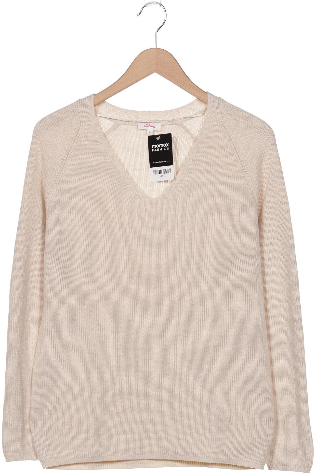 

s.Oliver Damen Pullover, cremeweiß, Gr. 40