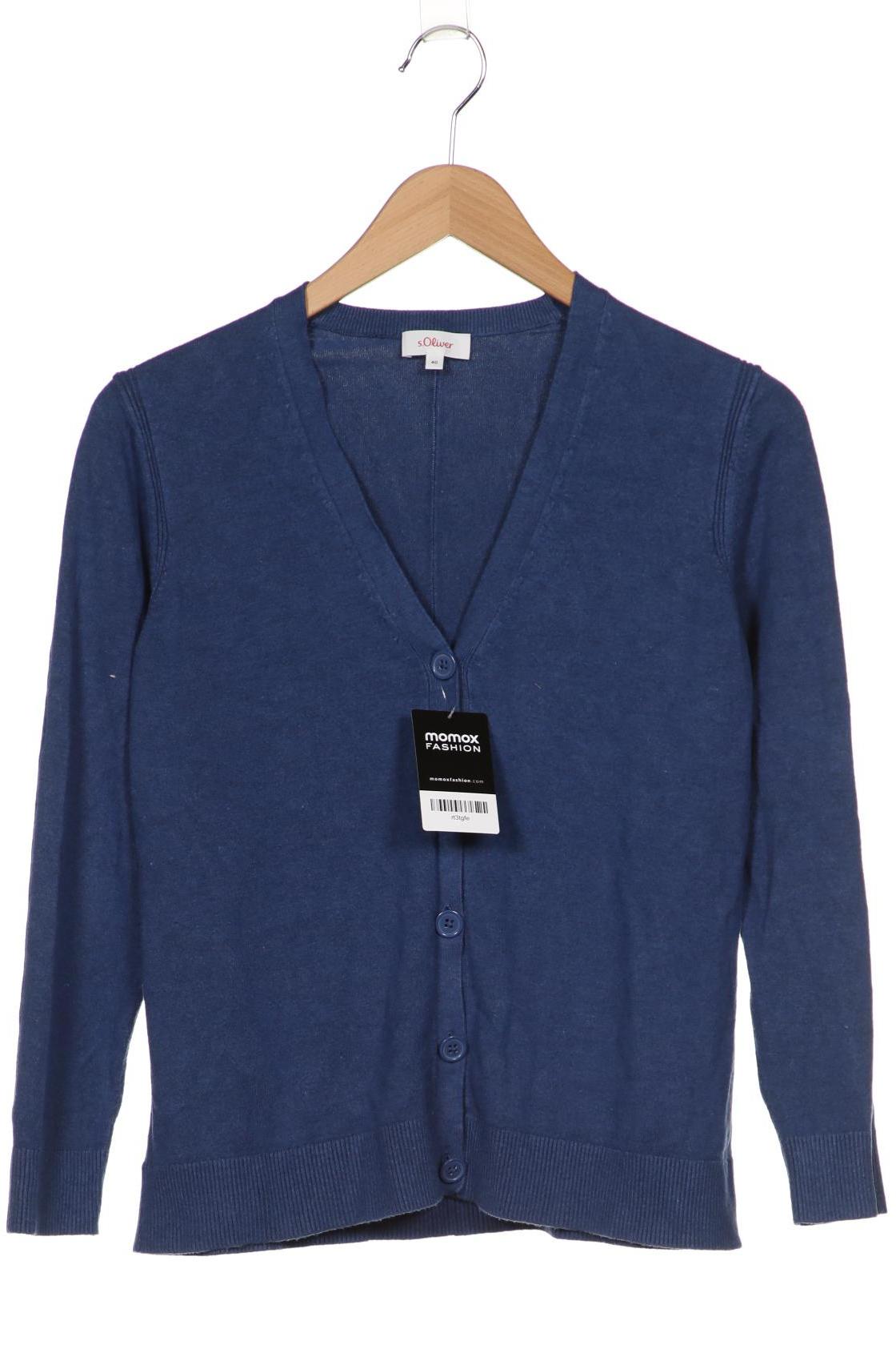 

s.Oliver Damen Strickjacke, blau, Gr. 40