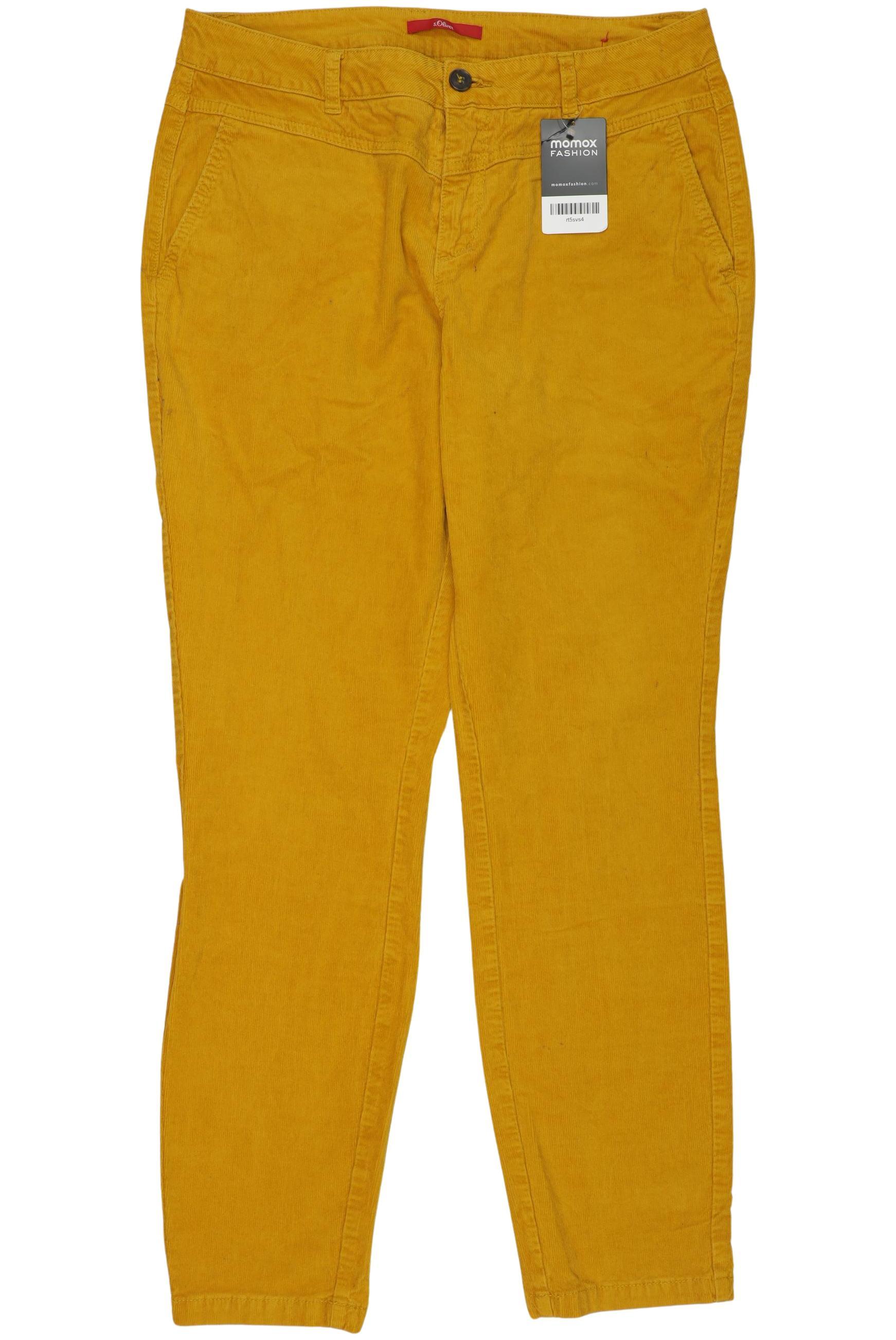 

s.Oliver Damen Stoffhose, gelb, Gr. 40