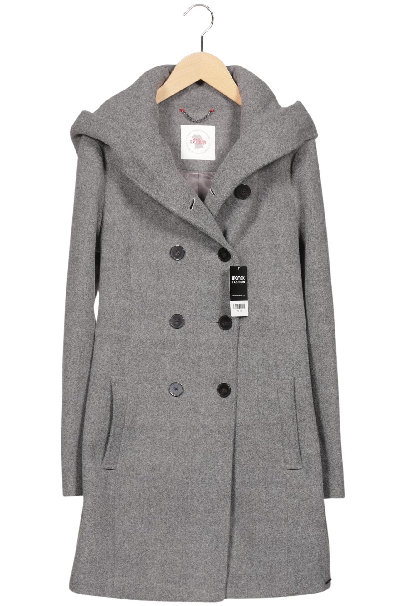 

s.Oliver Damen Mantel, grau, Gr. 34