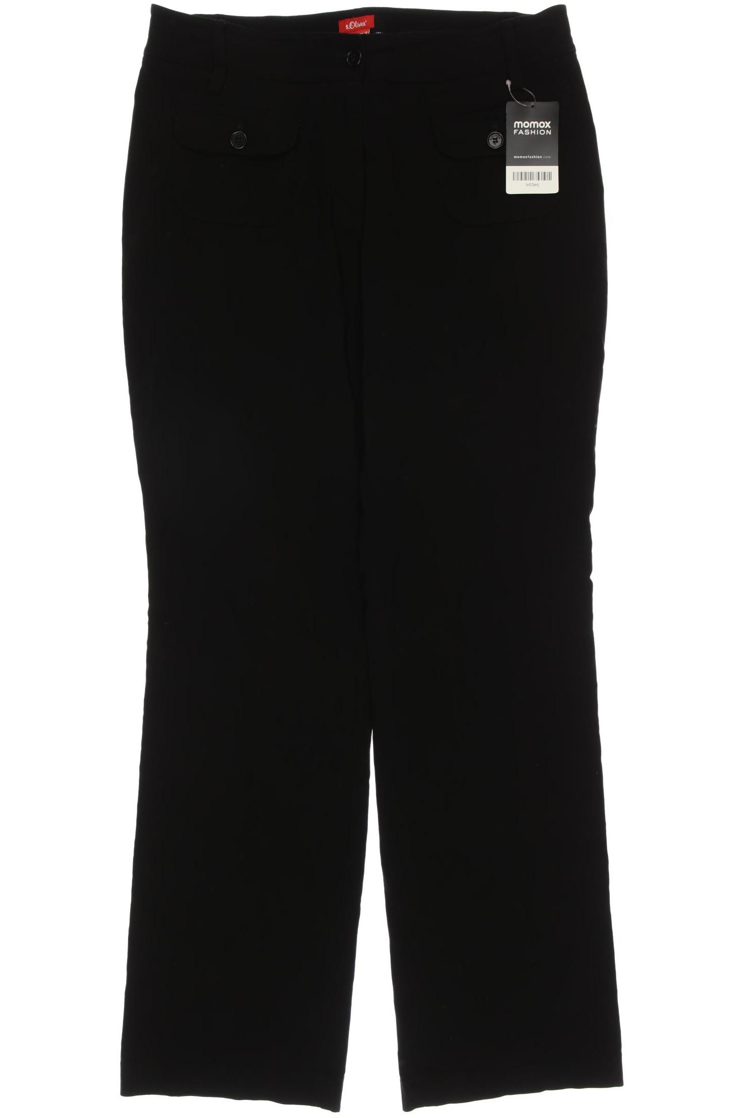 

s.Oliver Damen Stoffhose, schwarz