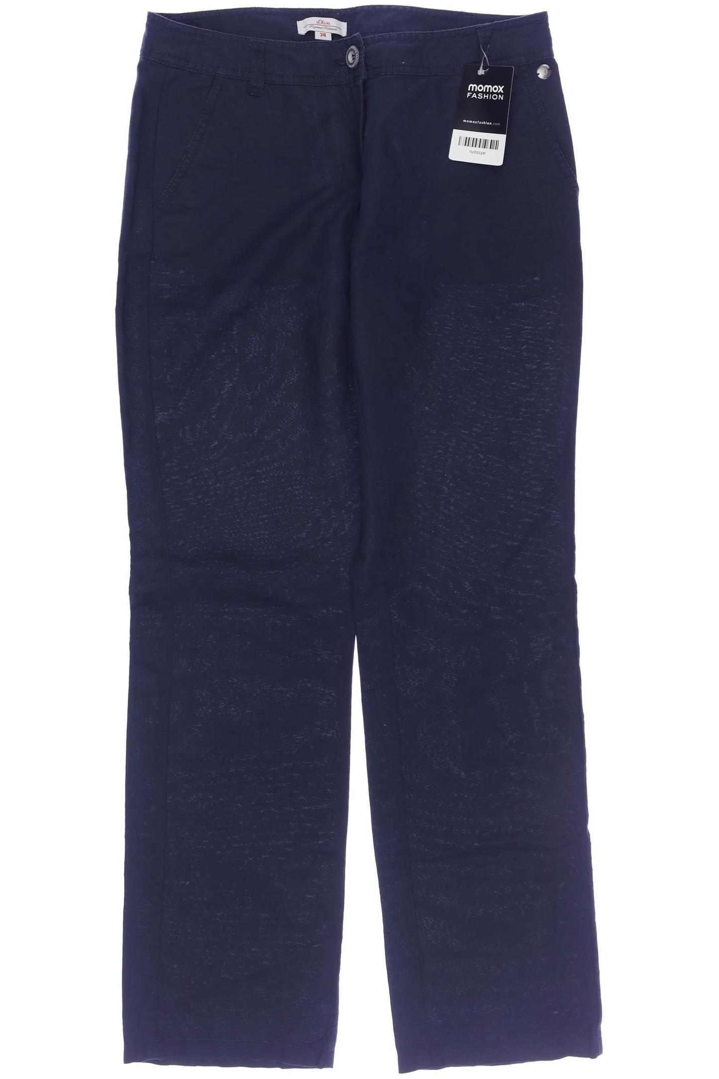 

s.Oliver Damen Stoffhose, marineblau, Gr. 34