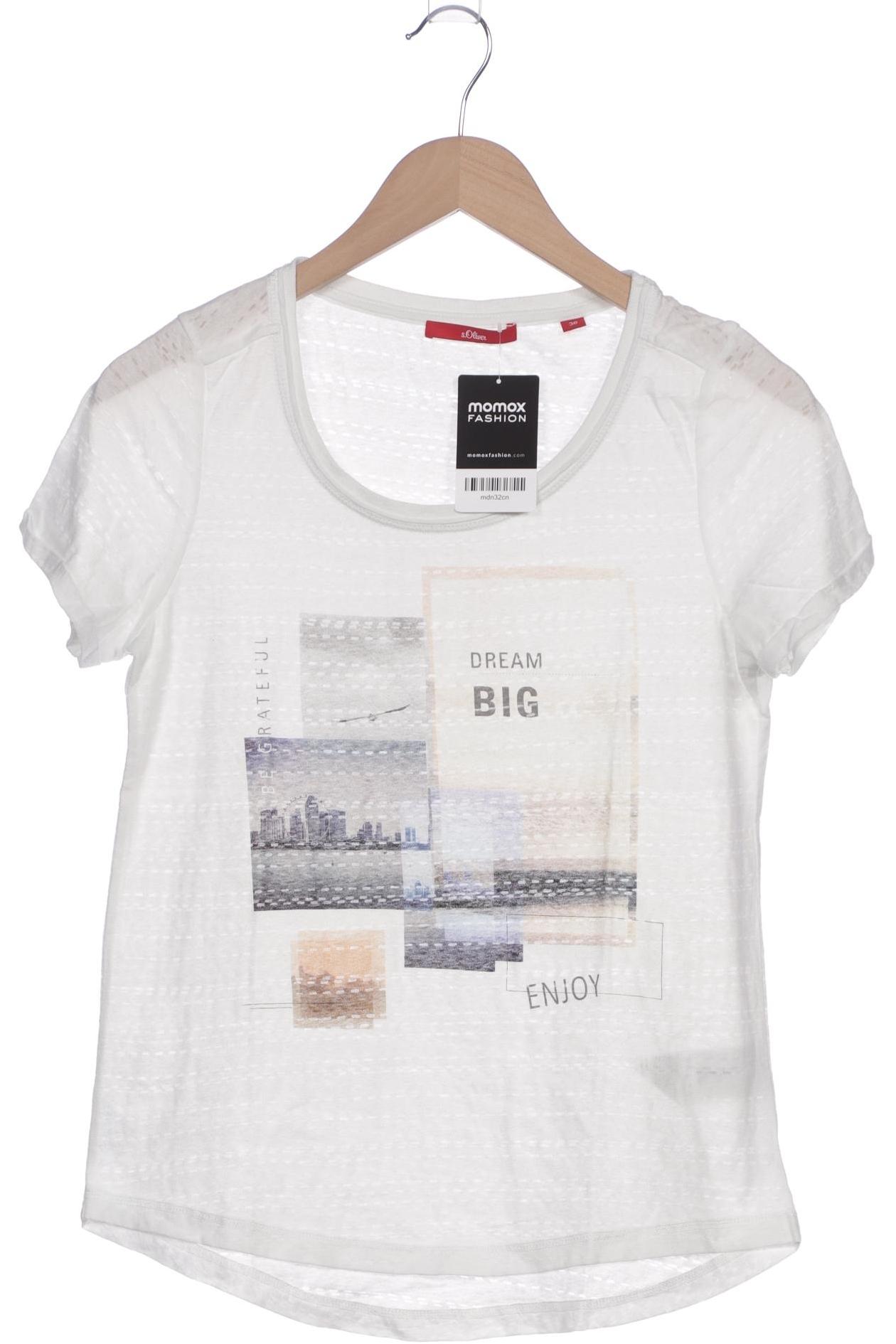 

s.Oliver Damen T-Shirt, weiß, Gr. 36