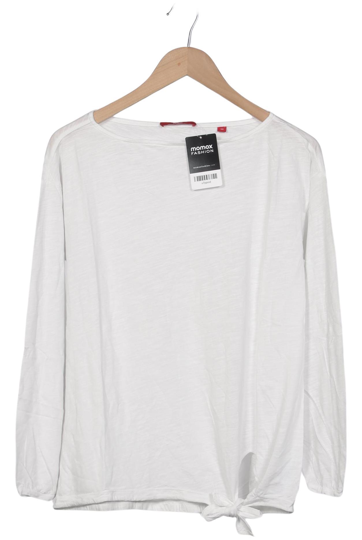 

s.Oliver Damen Langarmshirt, weiß, Gr. 36