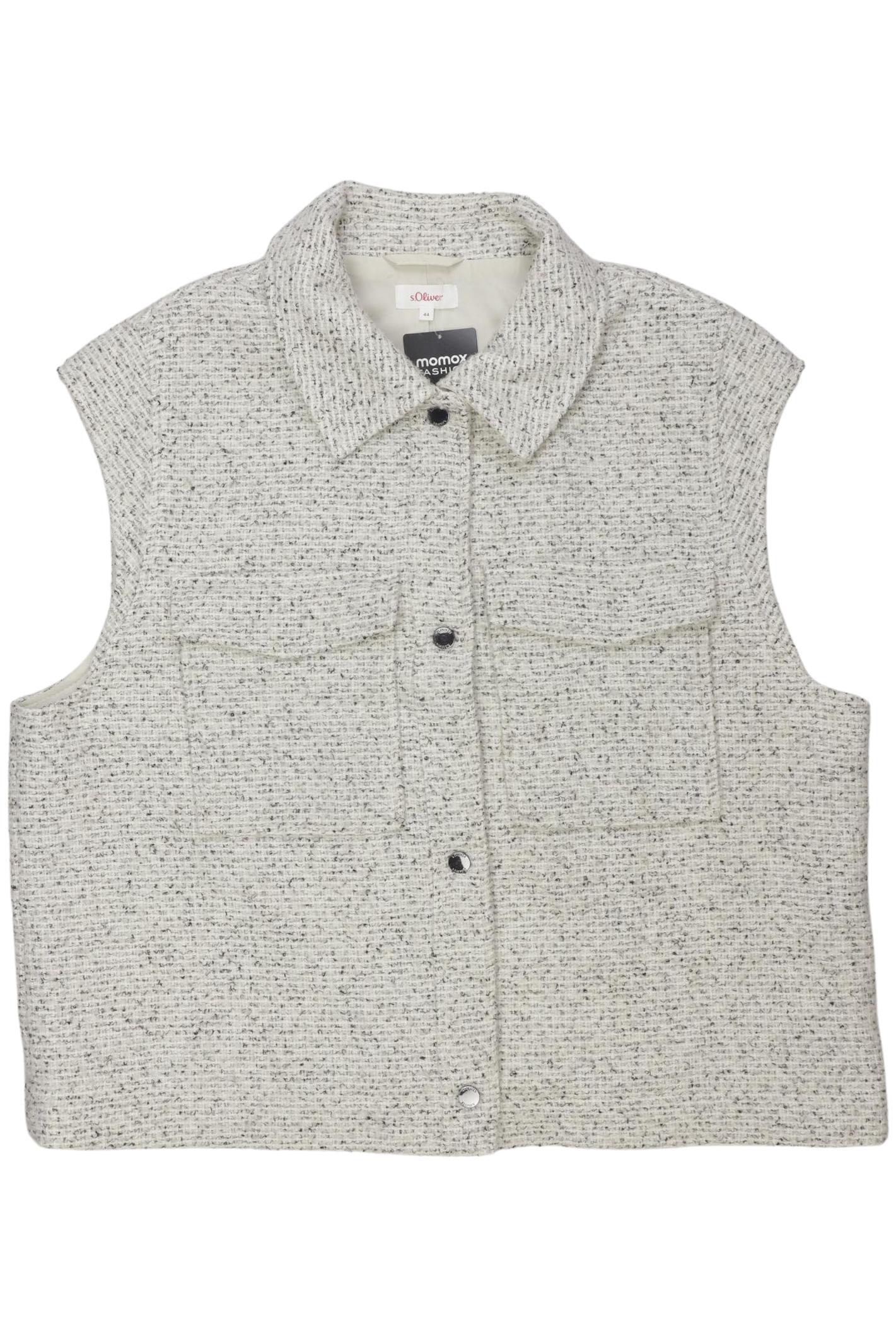 

s.Oliver Damen Weste, cremeweiß, Gr. 44