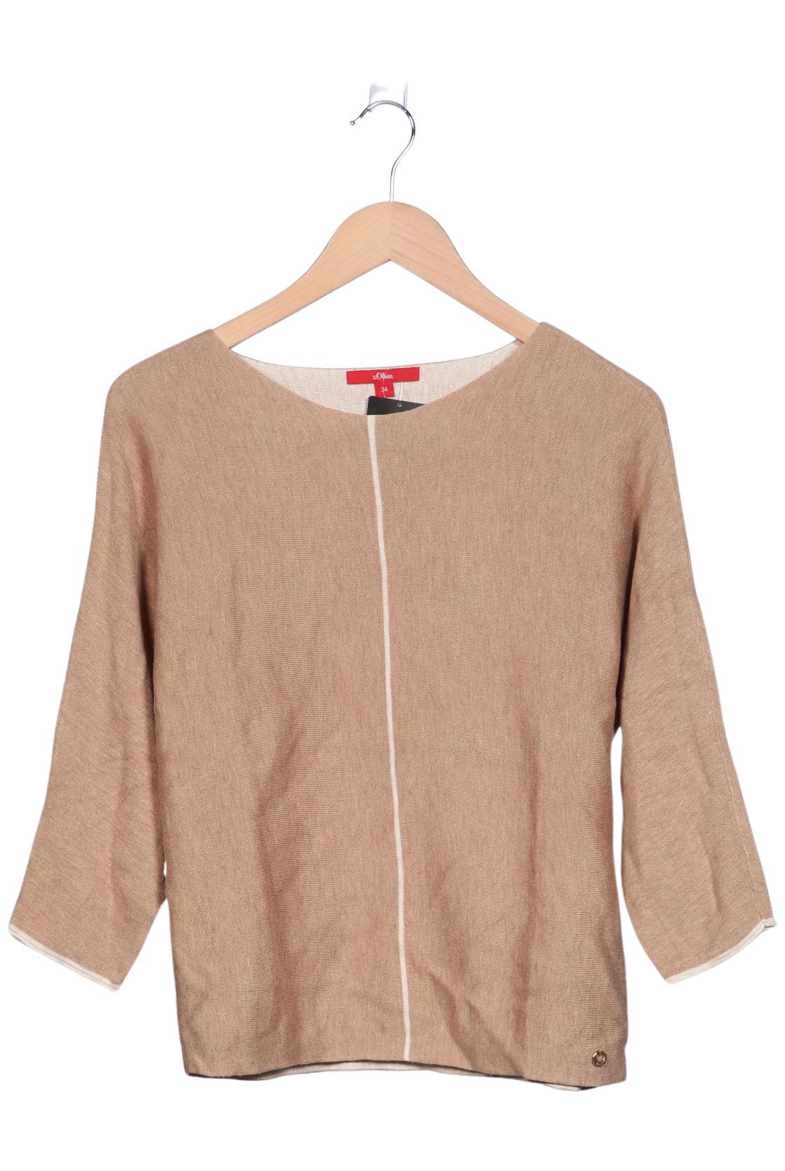 

s.Oliver Damen Pullover, beige, Gr. 34