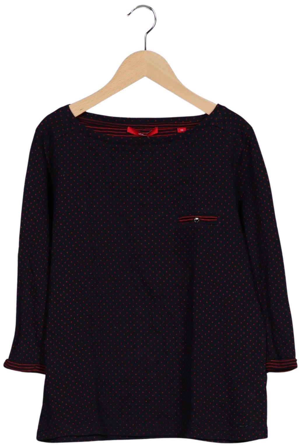 

s.Oliver Damen Langarmshirt, marineblau, Gr. 36