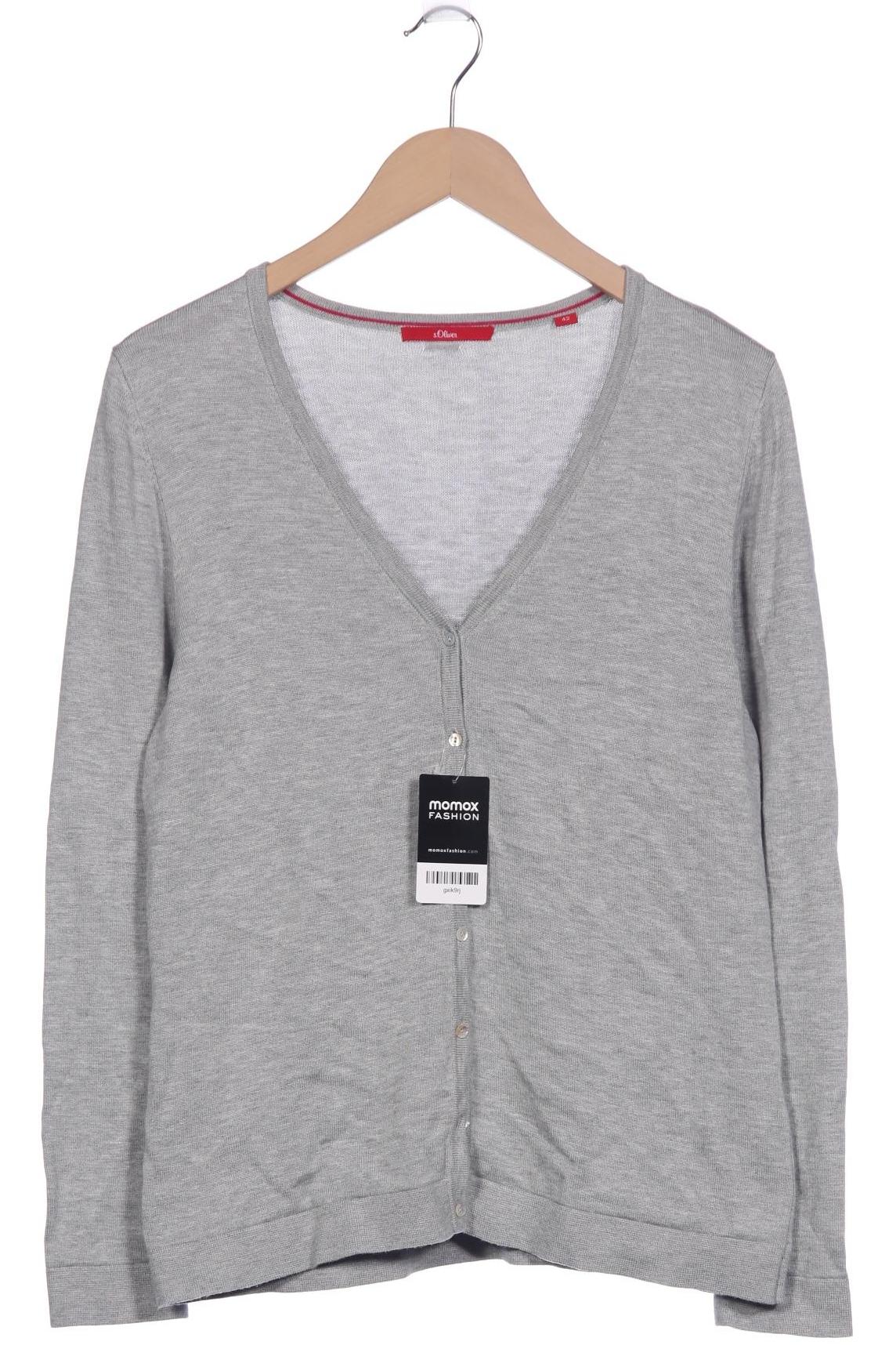 

s.Oliver Damen Strickjacke, grau, Gr. 42