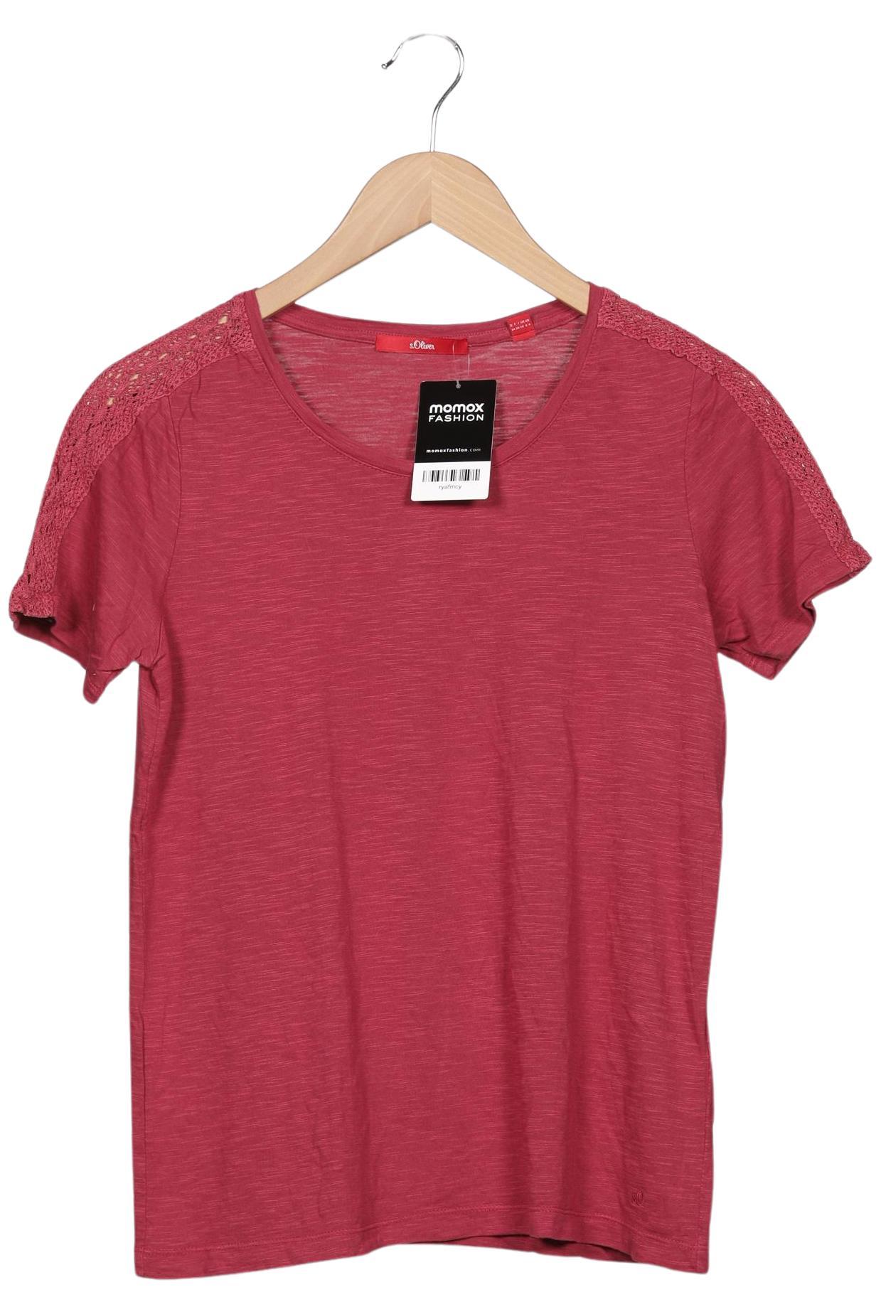 

s.Oliver Damen T-Shirt, bordeaux, Gr. 34