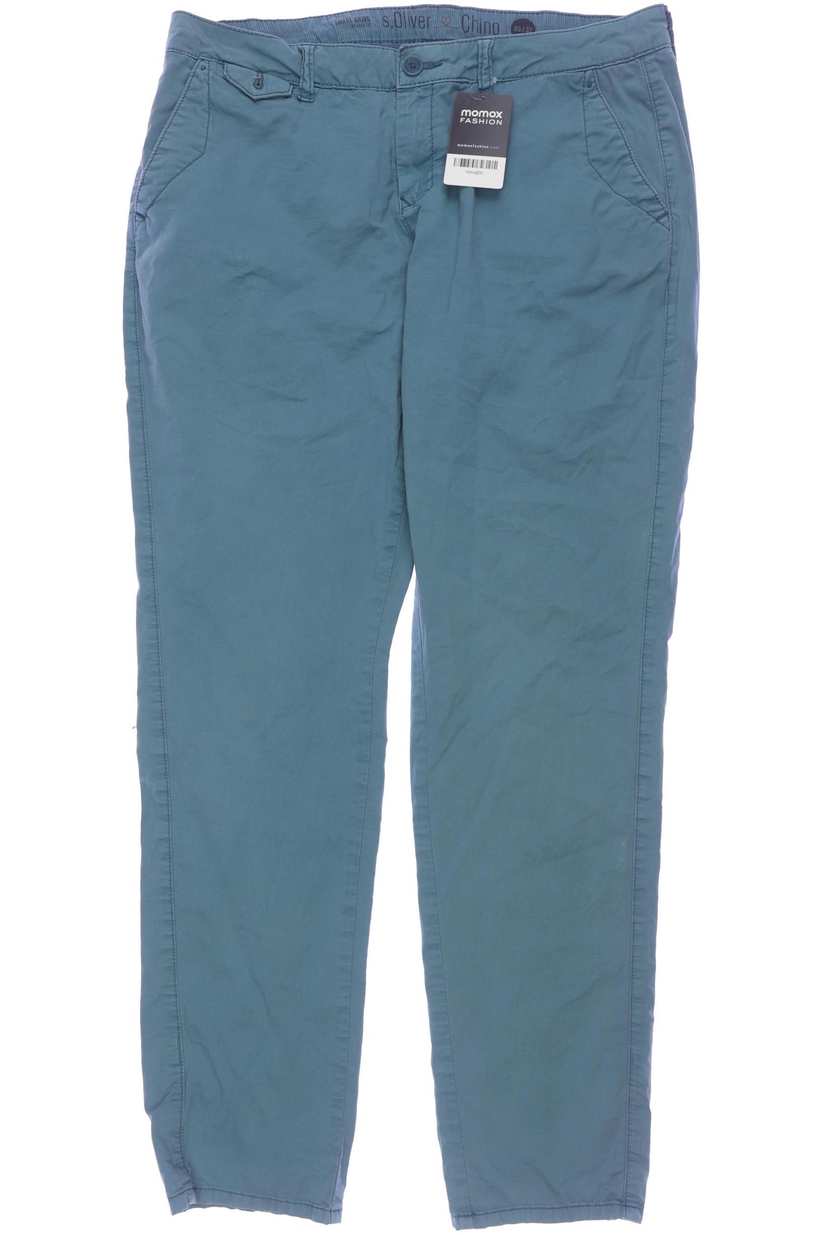 

s.Oliver Damen Stoffhose, türkis, Gr. 40