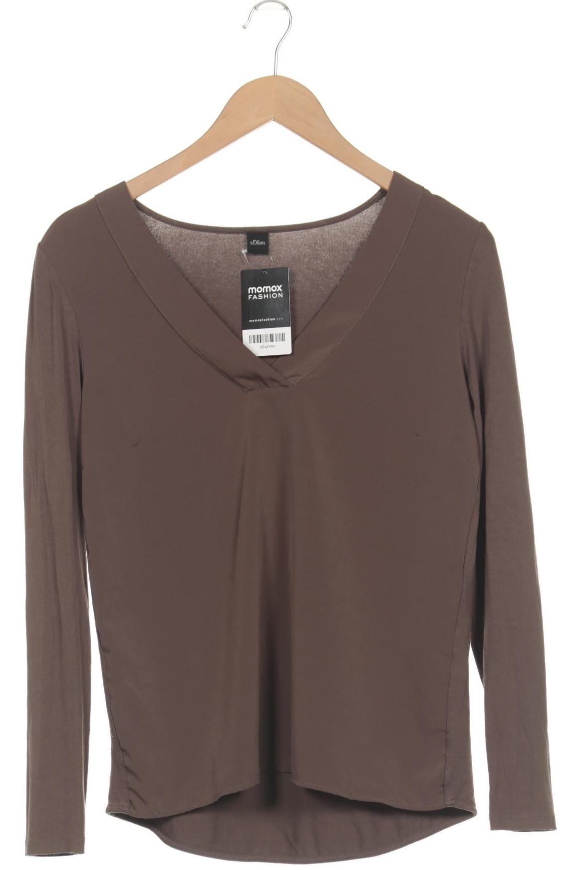 

s.Oliver Damen Langarmshirt, braun, Gr. 34