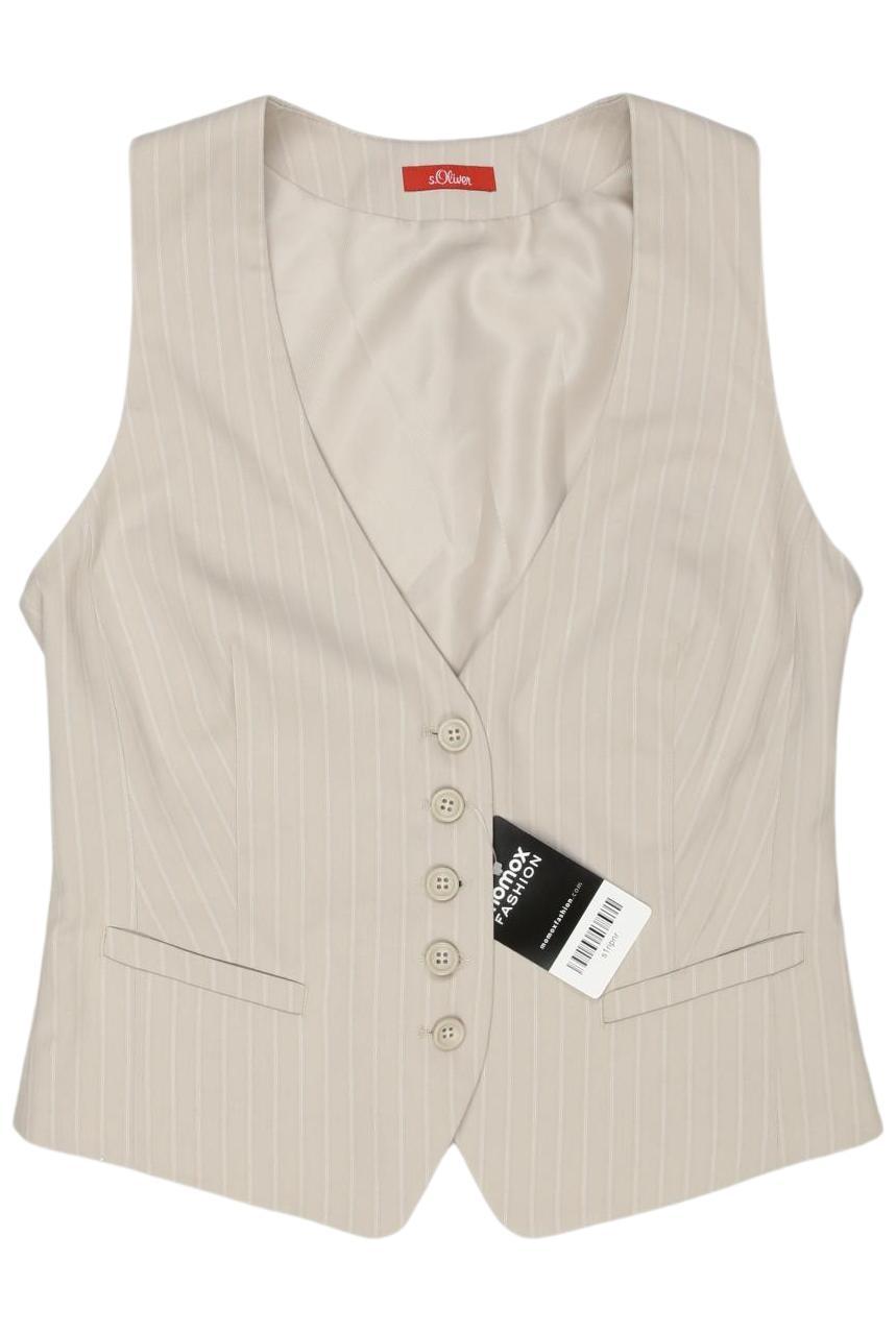 

s.Oliver Damen Weste, beige, Gr. 36