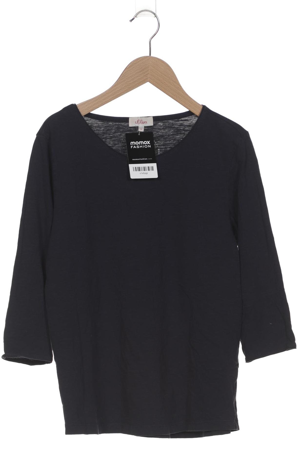 

s.Oliver Damen Langarmshirt, marineblau, Gr. 36
